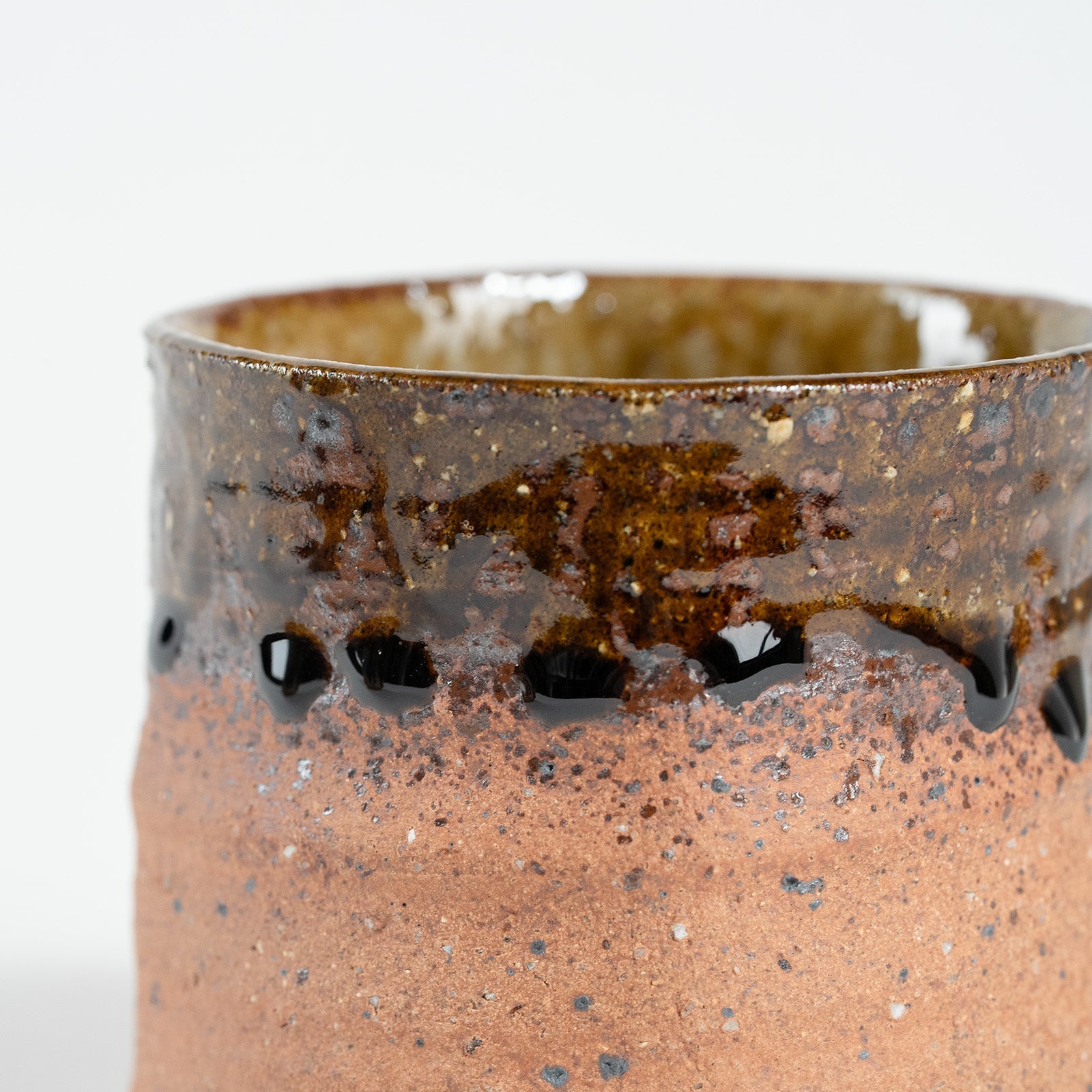 Shigaraki Whisky Rock Glass Pair – Kouka Glaze by Tani Hiroyama Kiln Suntory