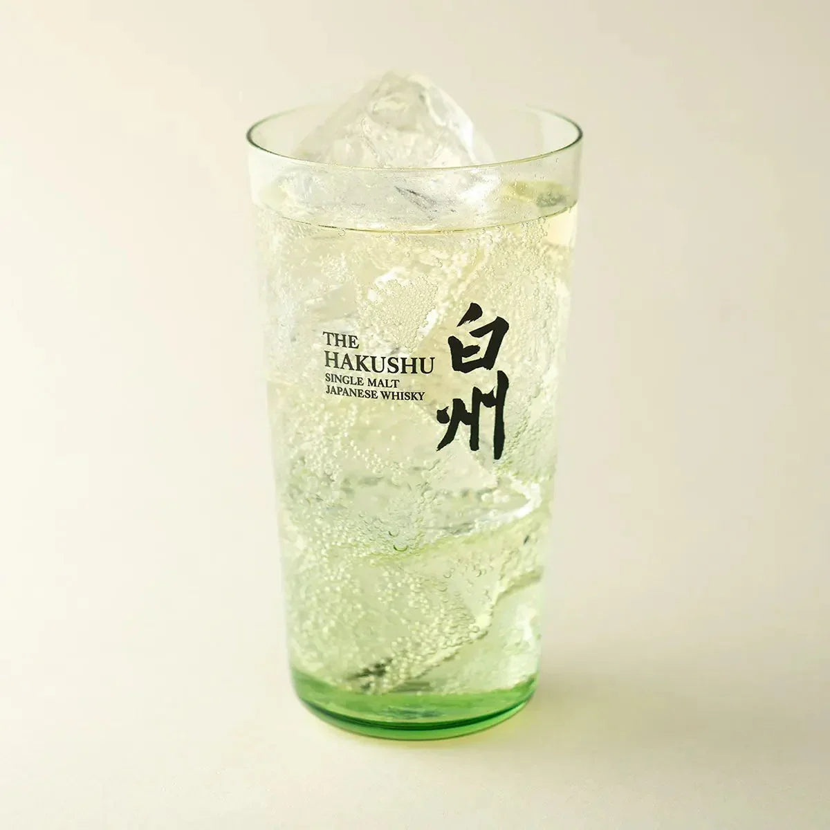 Suntory Hakushu Thin-Walled Tumbler filled with whiskey, 340ml