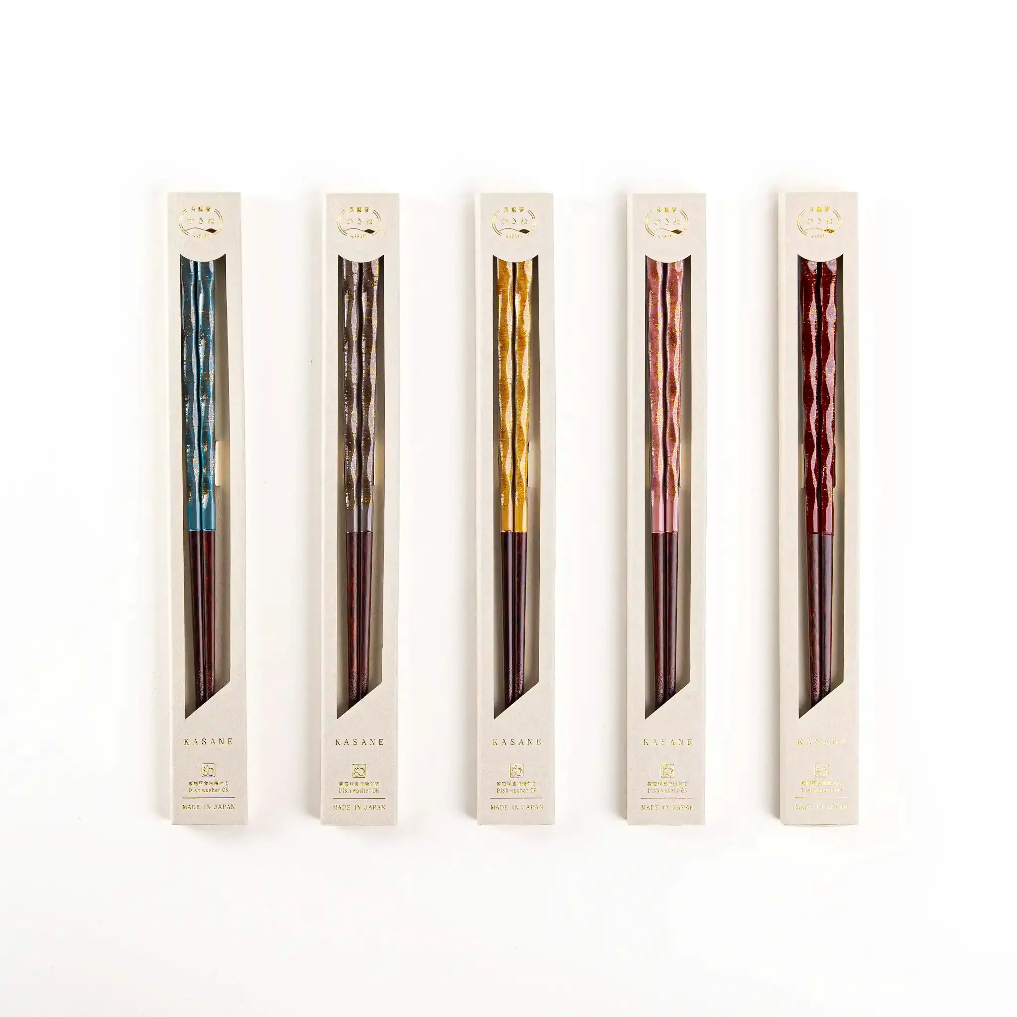 Dishwasher-Safe Wakasa Lacquer Chopsticks – 23cm (9.1in), Available in 5 Colors KyotoLux