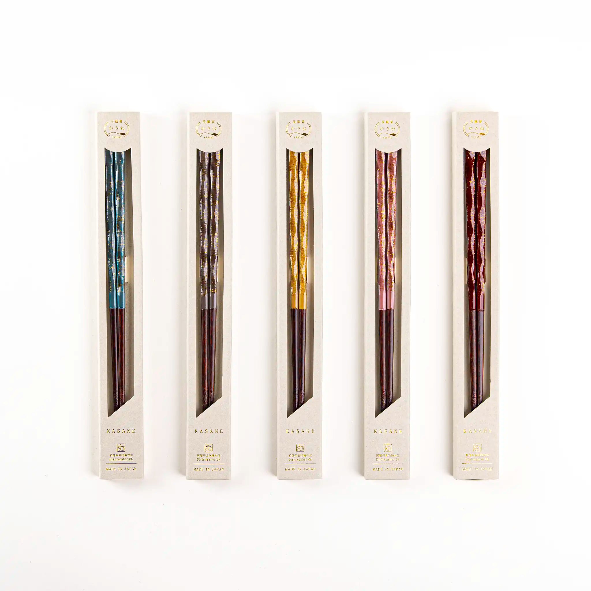 Dishwasher-Safe Wakasa Lacquer Chopsticks – 23cm (9.1in), Available in 5 Colors KyotoLux