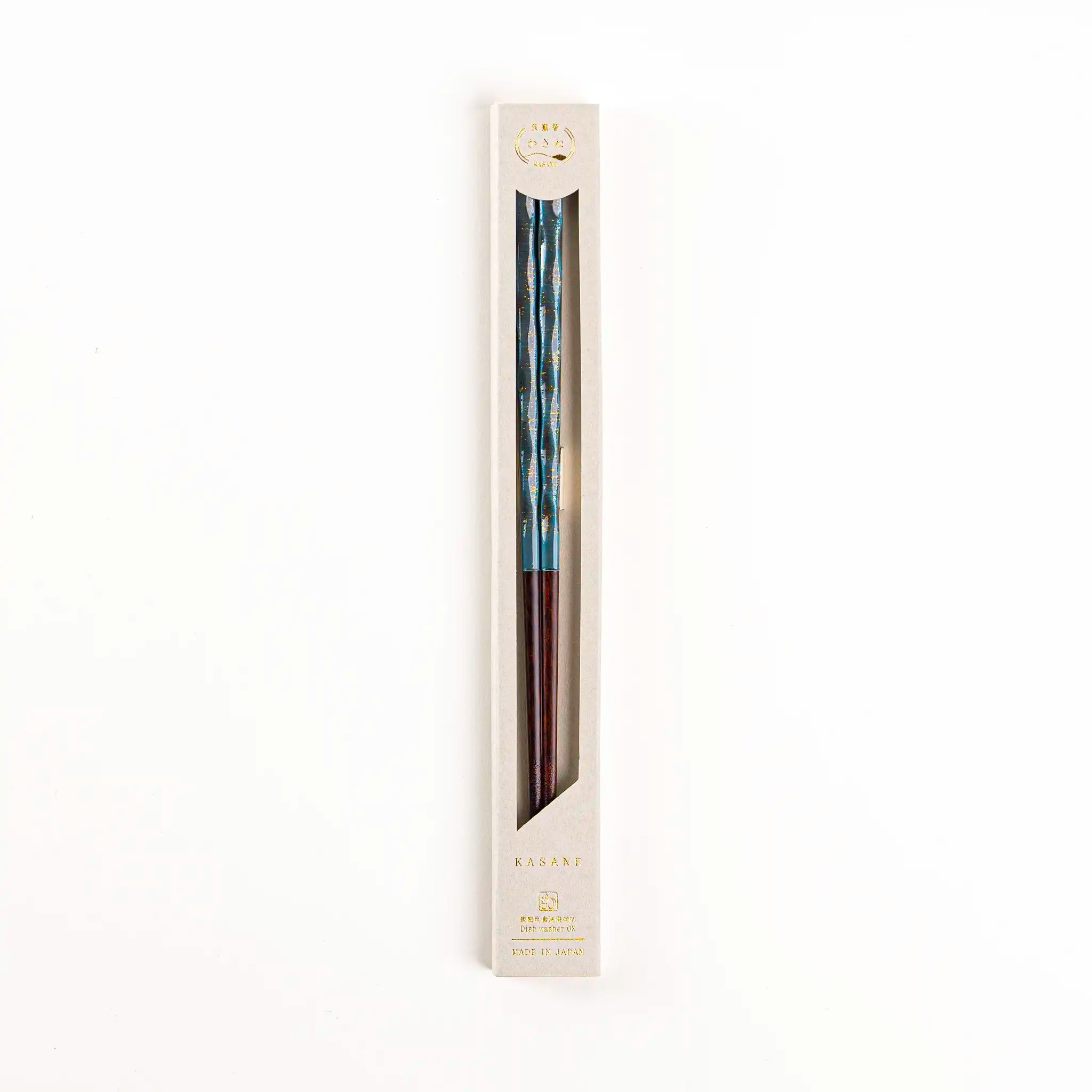 Pale Blue Wakasa lacquer chopsticks, dishwasher-safe and 23cm (9.1in) in length.