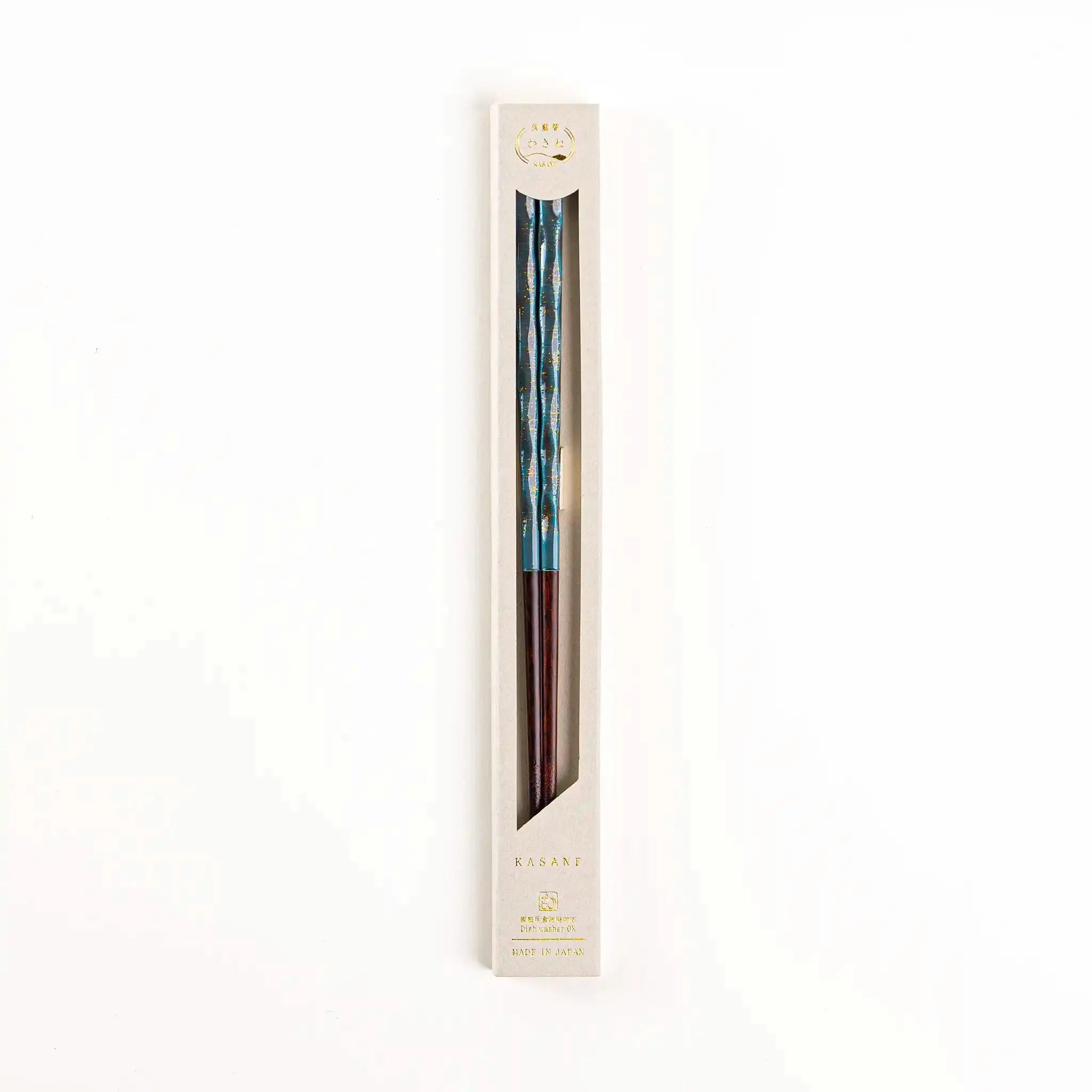 Pale Blue Wakasa lacquer chopsticks, dishwasher-safe and 23cm (9.1in) in length.