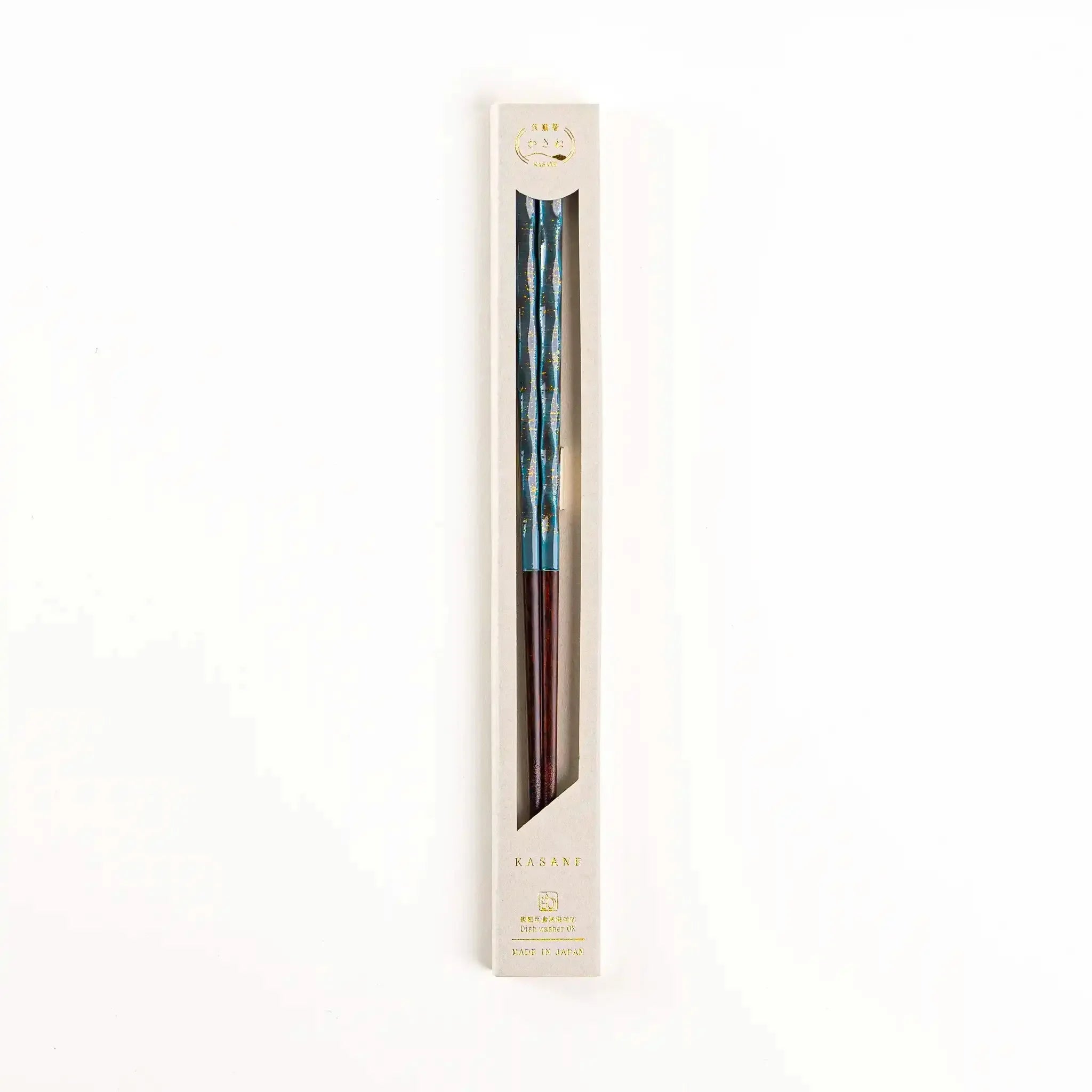 Pale Blue Wakasa lacquer chopsticks, dishwasher-safe and 23cm (9.1in) in length.