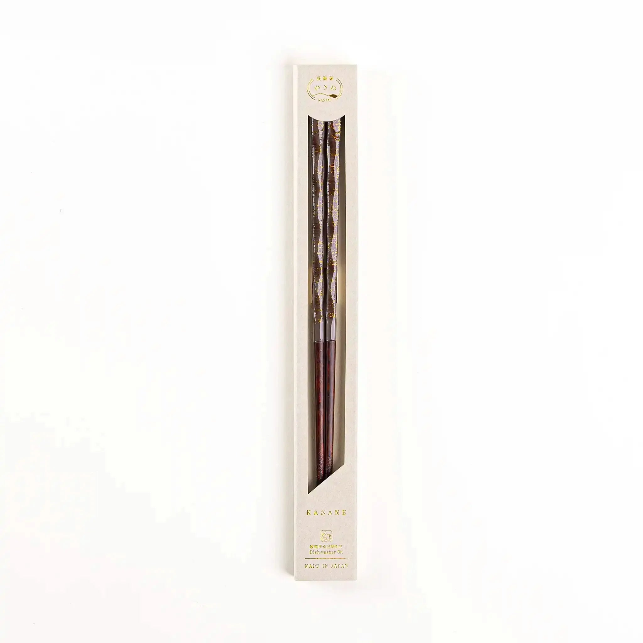 Gray Wakasa lacquer chopsticks, dishwasher-safe and 23cm (9.1in) in length.