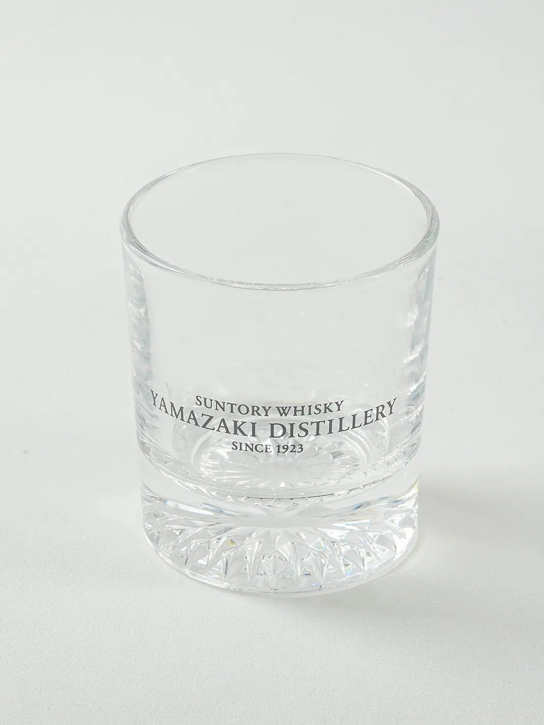 Top view of Yamazaki 2oz shot glass, soda glass material