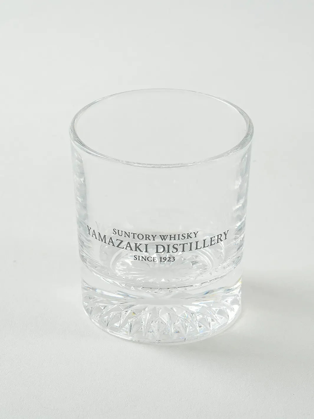 Top view of Yamazaki 2oz shot glass, soda glass material
