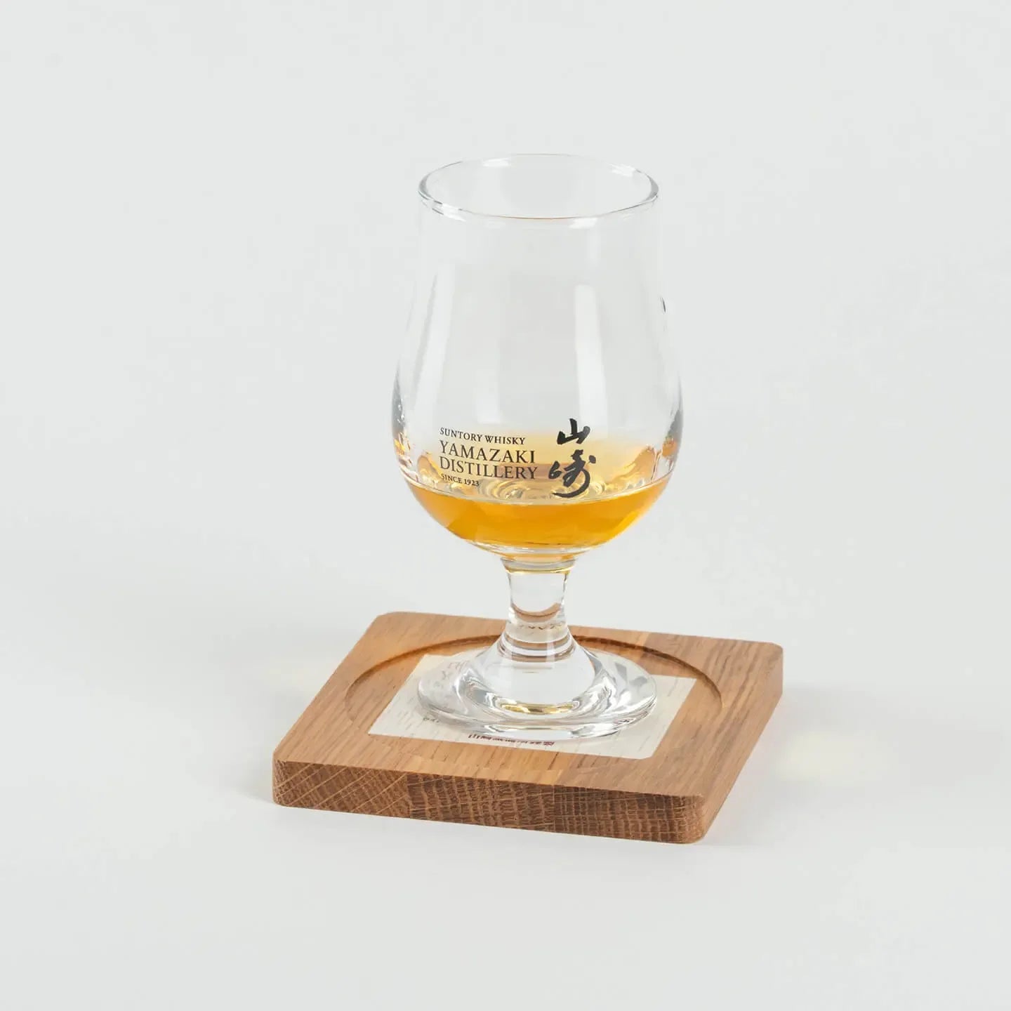 Yamazaki whiskey tasting stem glass in use
