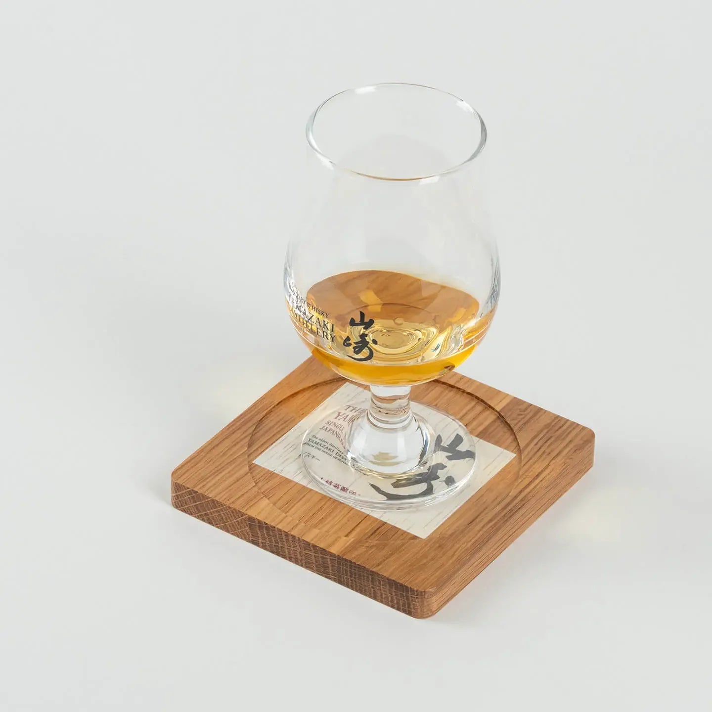 Yamazaki whiskey tasting stem glass in use