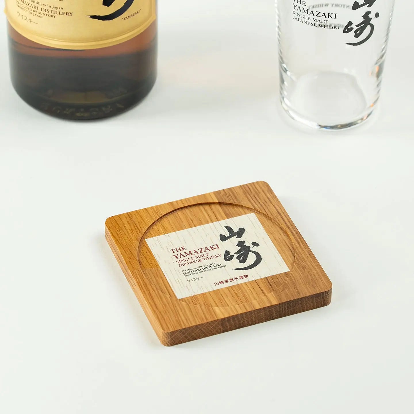 Yamazaki Whisky Label Cask Oak Coaster Yamazaki Distillery