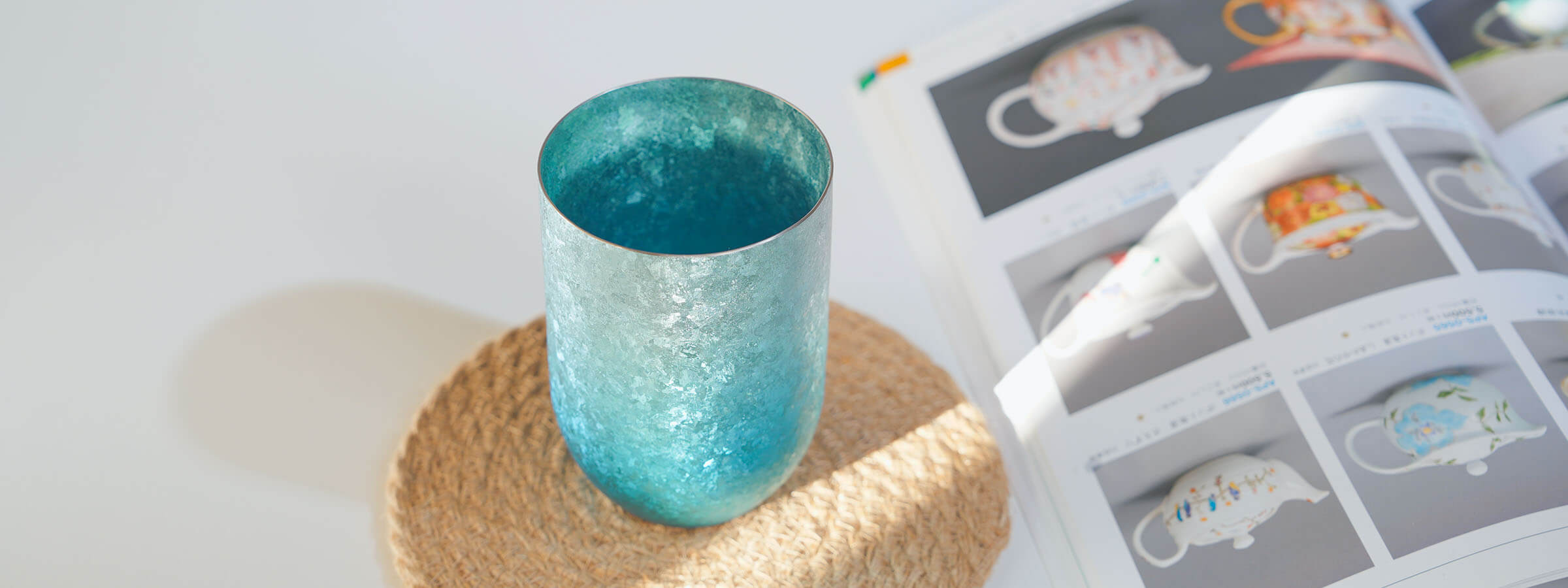 HORIE Kamazukuri Titanium Tumbler – 400ml Blue Made in Japan