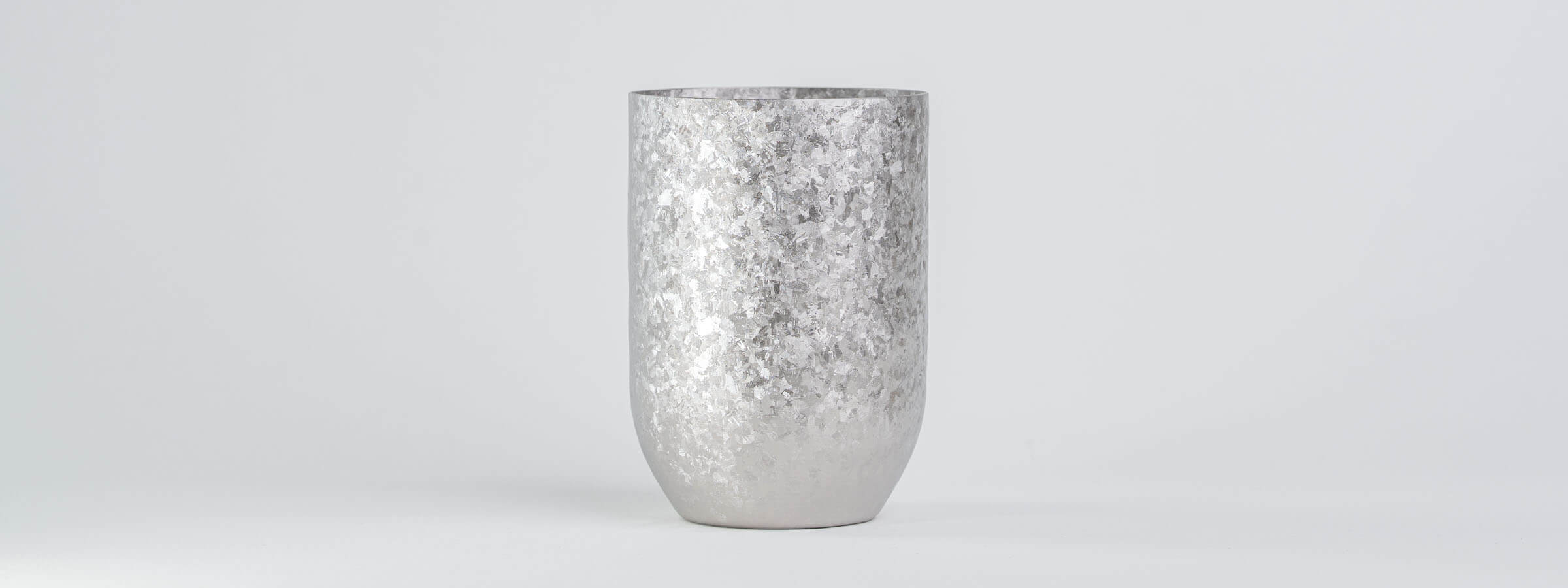 Premium HORIE silver titanium tumbler with a unique crystal snowflake texture, featured as a luxury gift for him on the collection page banner.