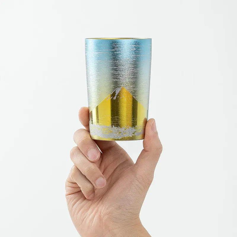 HORIE Fuji Series Double-Walled Titanium Tumbler – Gold Fuji HORIE