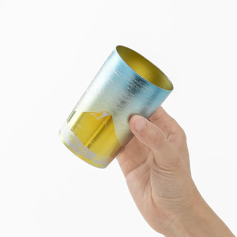 HORIE Fuji Series Double-Walled Titanium Tumbler – Gold Fuji HORIE