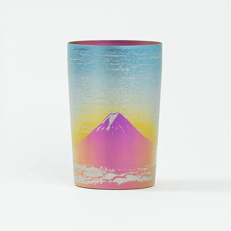 HORIE Fuji Series Double-Walled Titanium Tumbler – Pink Fuji HORIE
