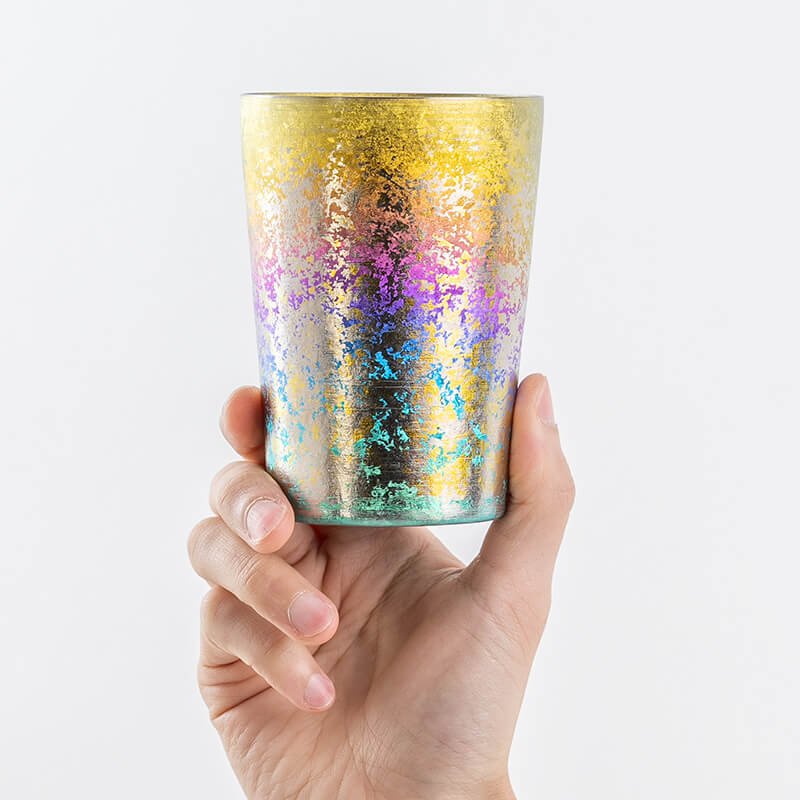 HORIE 太鼓シリーズ チタンタンブラー – レインボー 400ml - KyotoLux