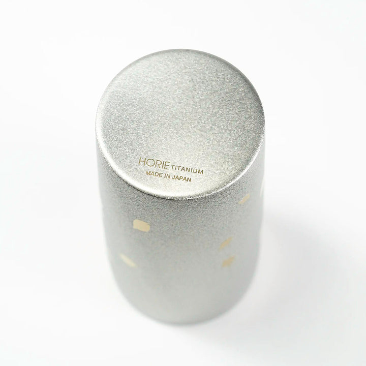 Detail view of HORIE Premier Series Double-Walled Titanium Tumbler with Sakura Design, 350ml