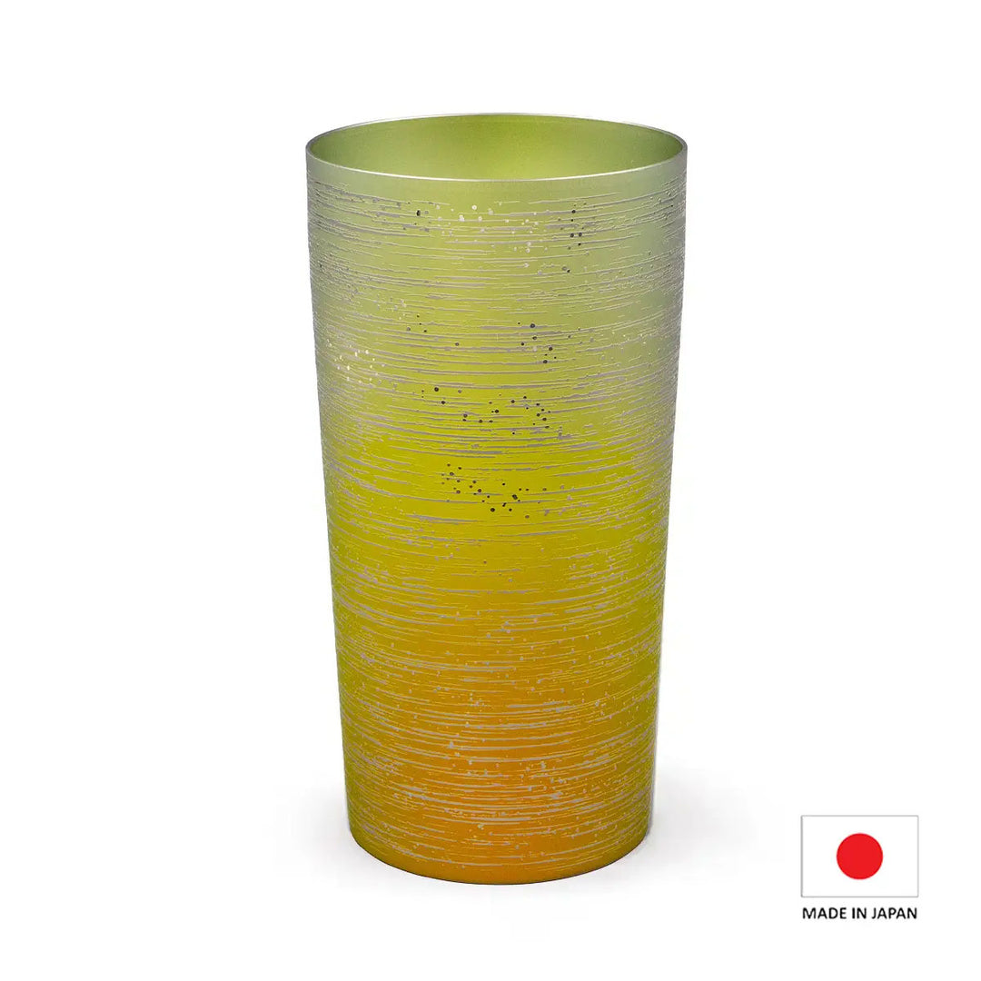 Front view of HORIE Ryou Series Double-Walled Titanium Tumbler - Gold 350ml