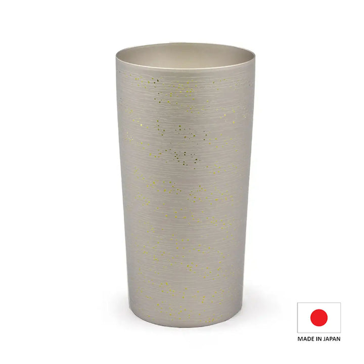 Side view of HORIE Ryou Series Double-Walled Titanium Tumbler - Silver 350ml