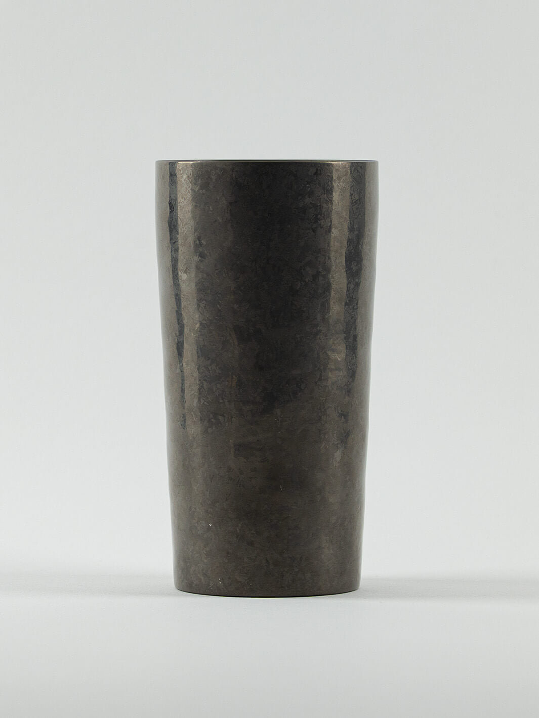 Front view of HORIE Saiko Series black titanium tumbler (350ml capacity)