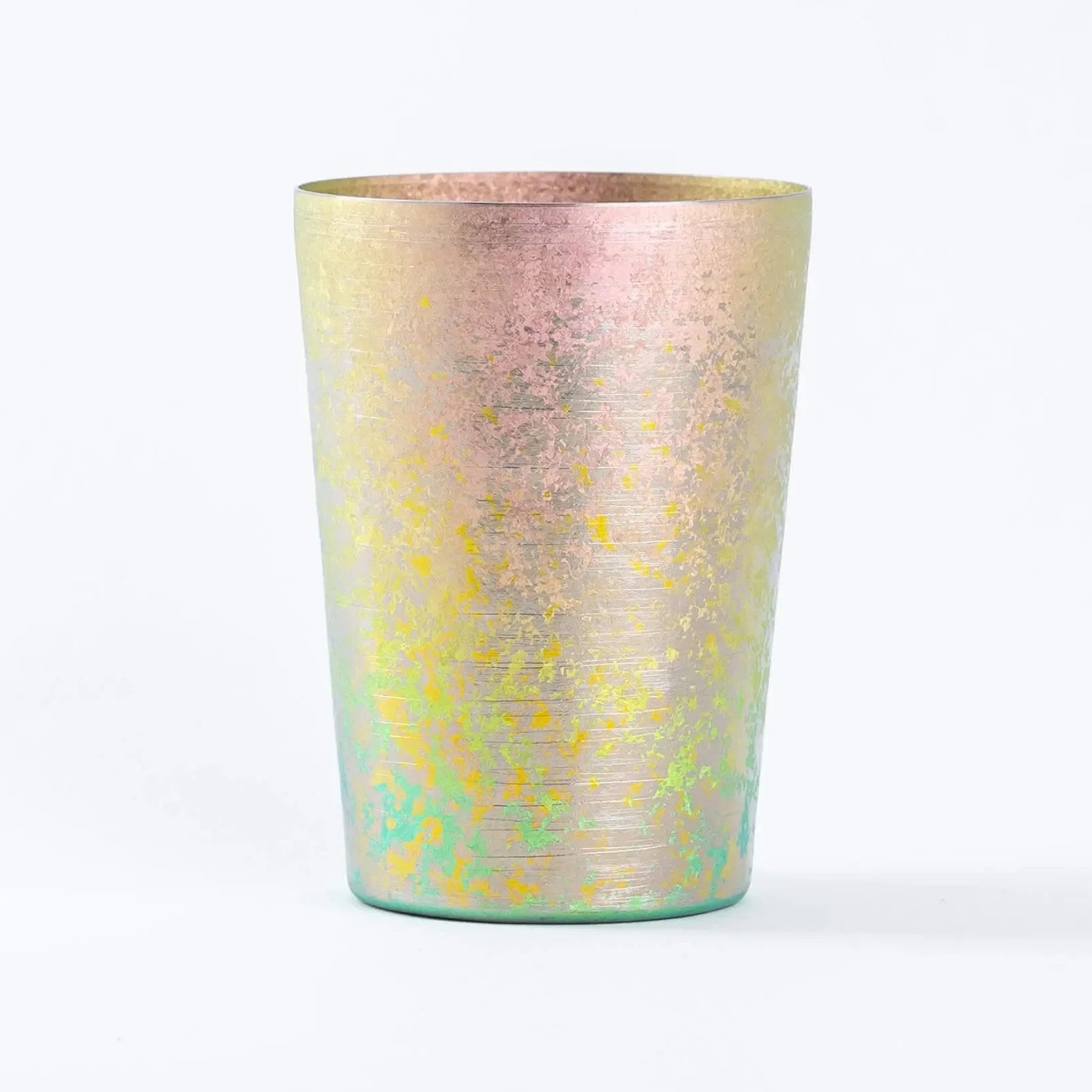 HORIE Taiko Series titanium tumbler in pink, front view