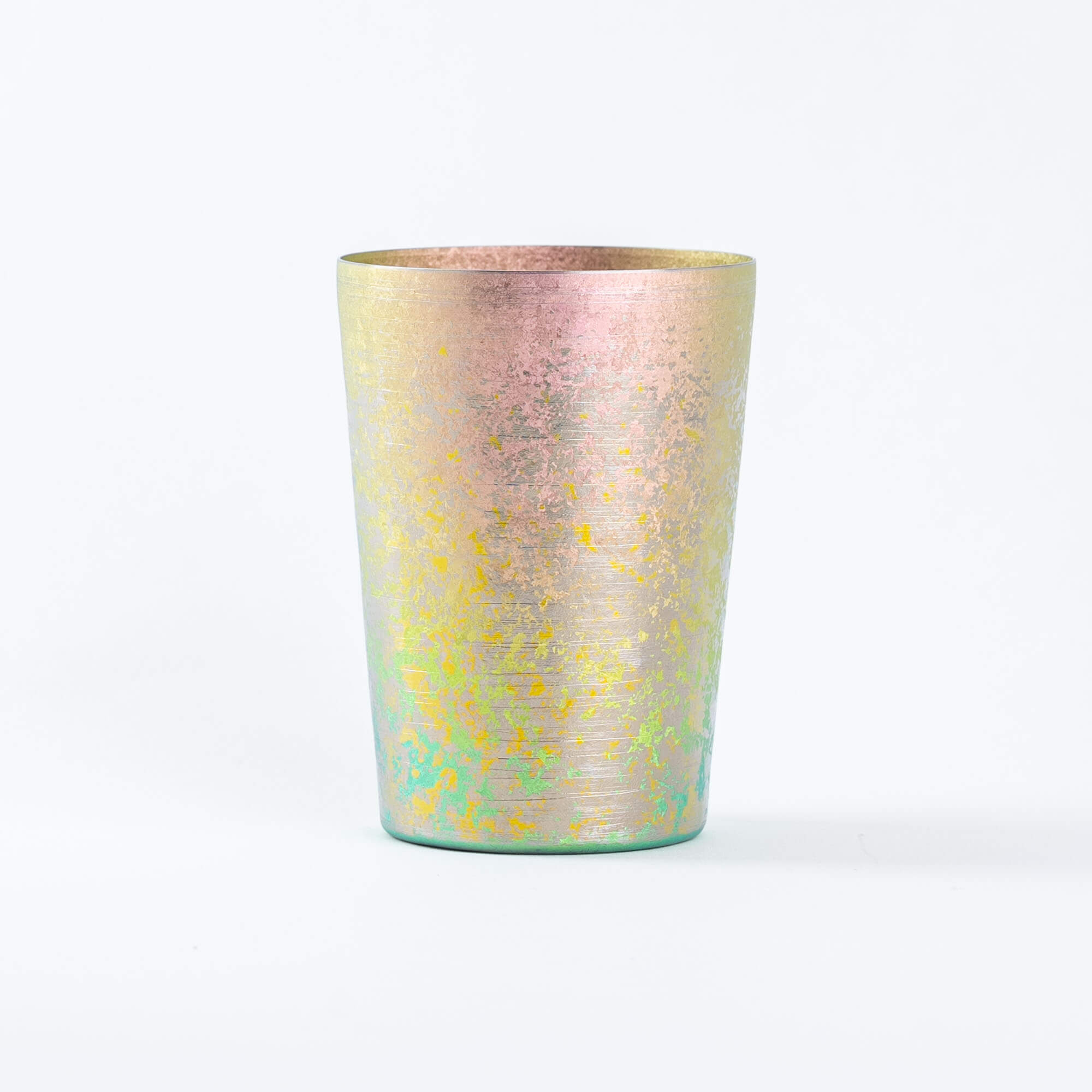 HORIE Taiko Series titanium tumbler in pink, front view