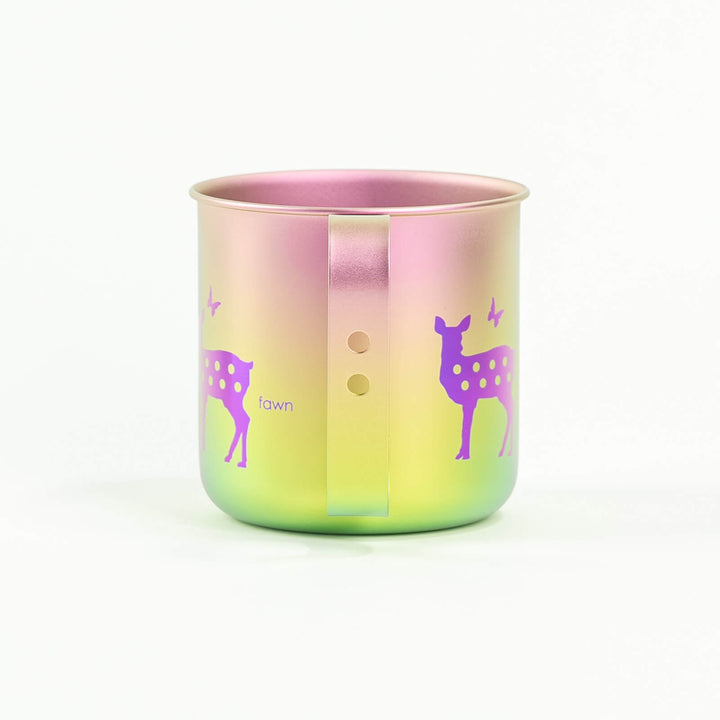 HORIE Pure Titanium Deer Mug – Rainbow Gradient
