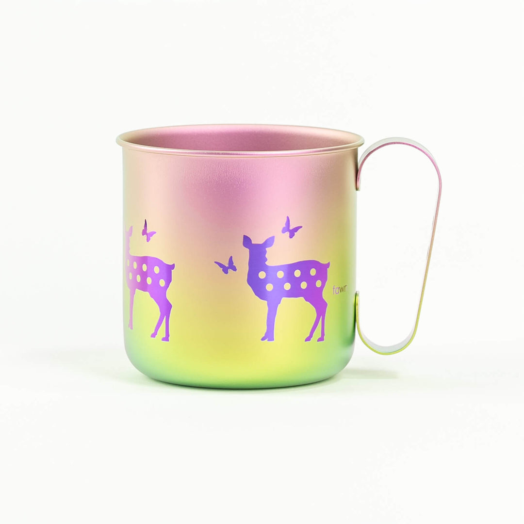 HORIE Pure Titanium Deer Mug – Rainbow Gradient