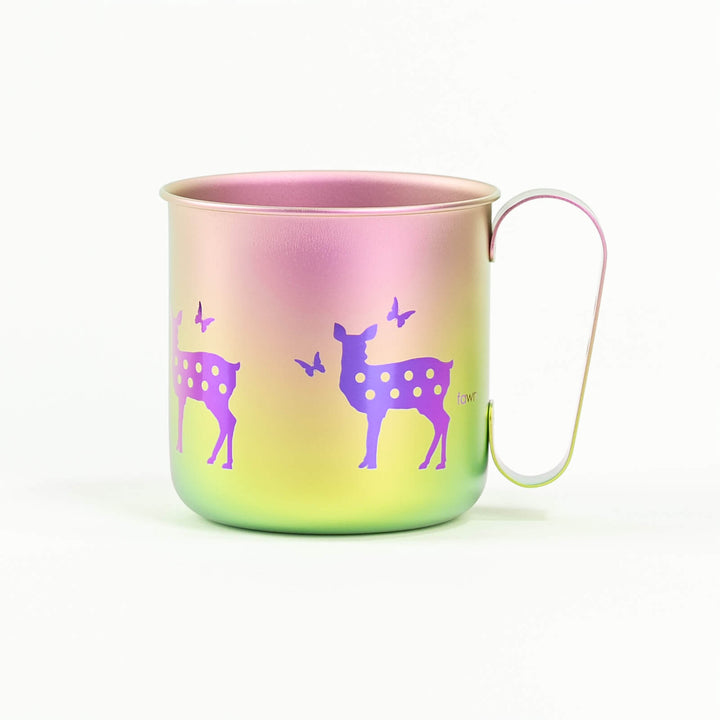 HORIE Pure Titanium Deer Mug – Rainbow Gradient