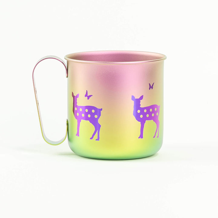 HORIE Pure Titanium Deer Mug – Rainbow Gradient