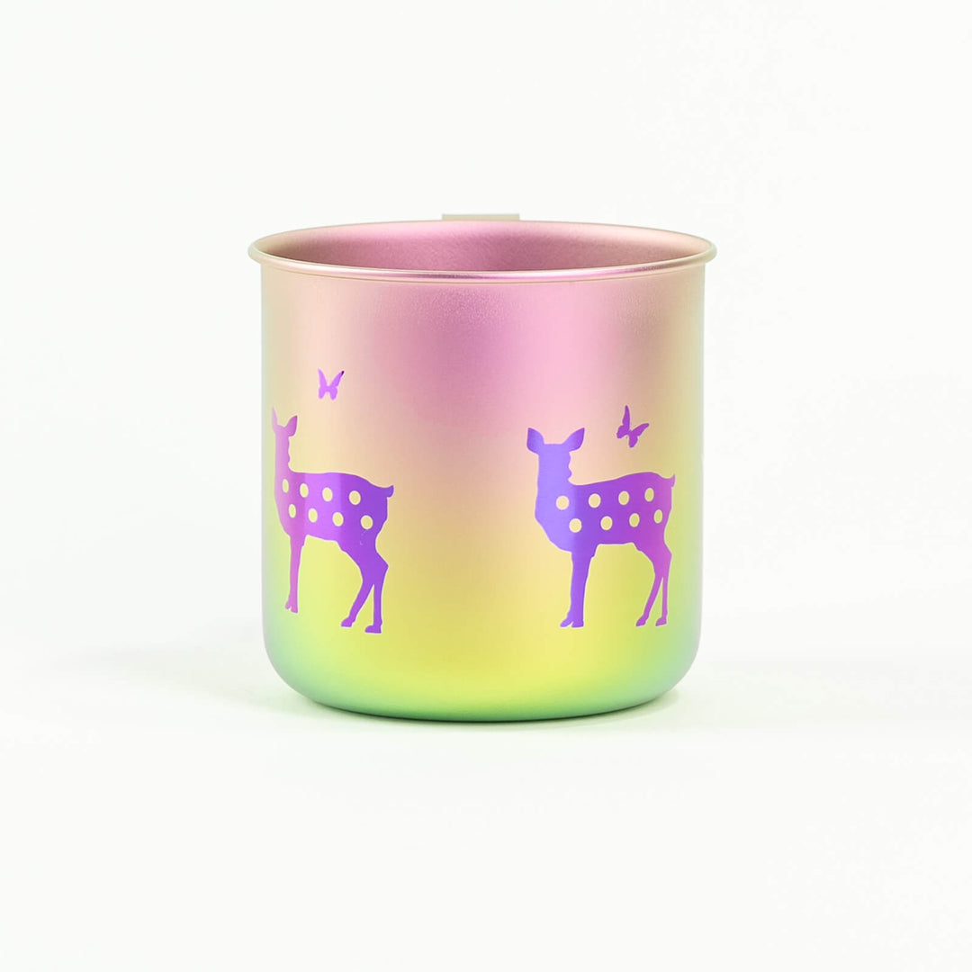 HORIE Pure Titanium Deer Mug – Rainbow Gradient