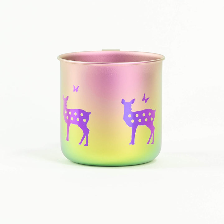 HORIE Pure Titanium Deer Mug – Rainbow Gradient