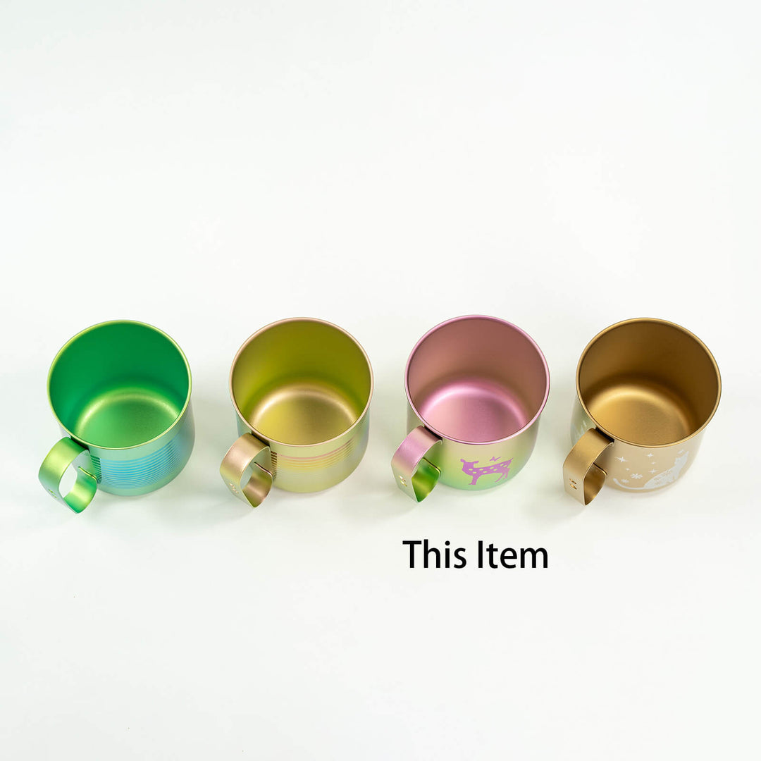 HORIE Pure Titanium Deer Mug – Rainbow Gradient