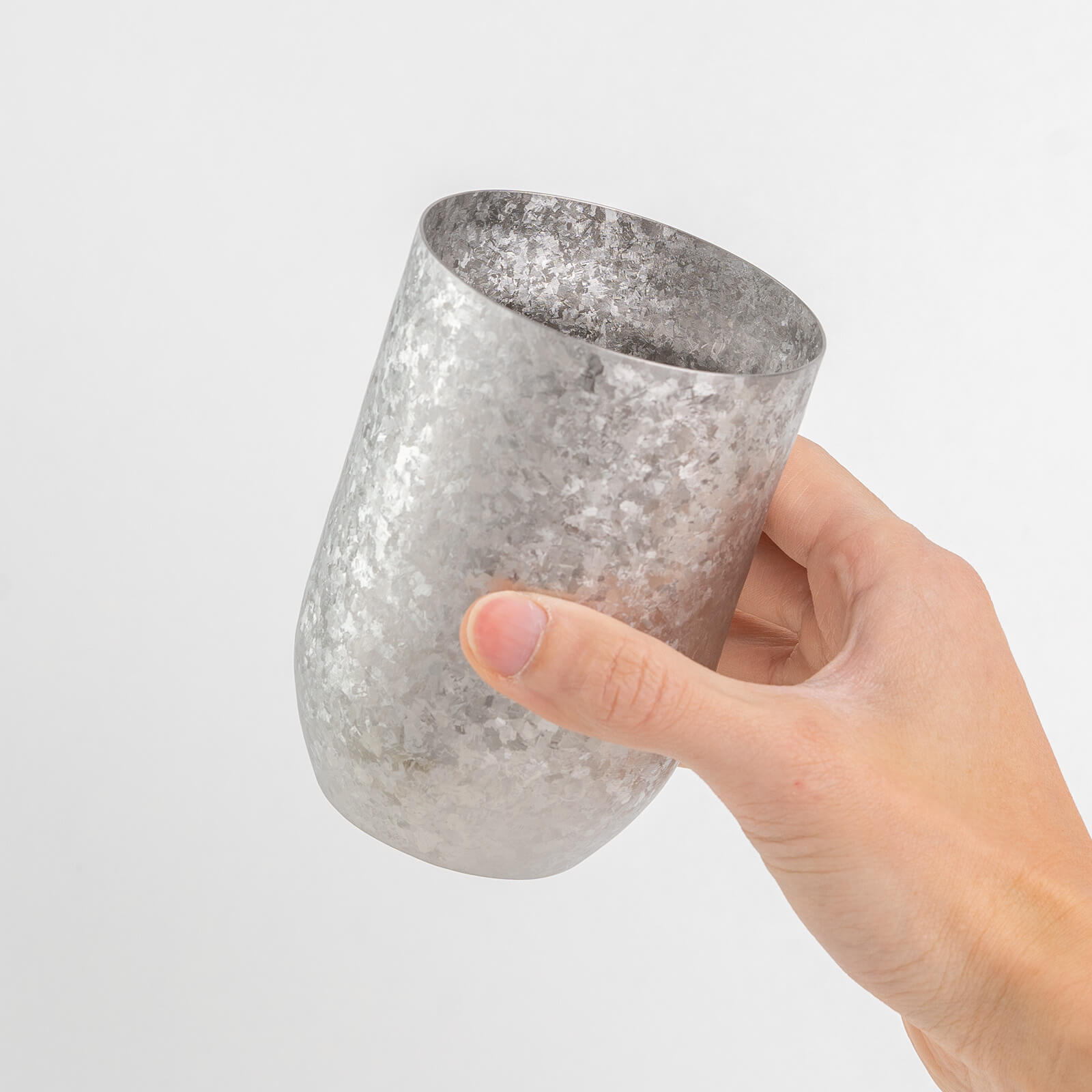 Japanese HORIE Kamazukuri Series Double Wall Titanium Tumbler Silver 400 ml