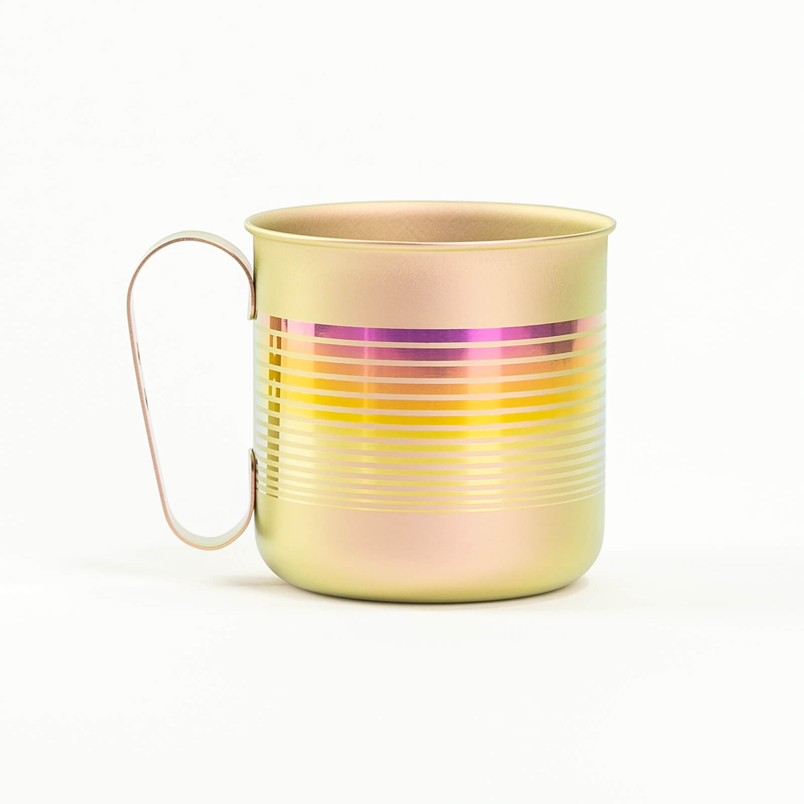 HORIE Pure Titanium Mug – 320ml Rainbow Stripe Gradient