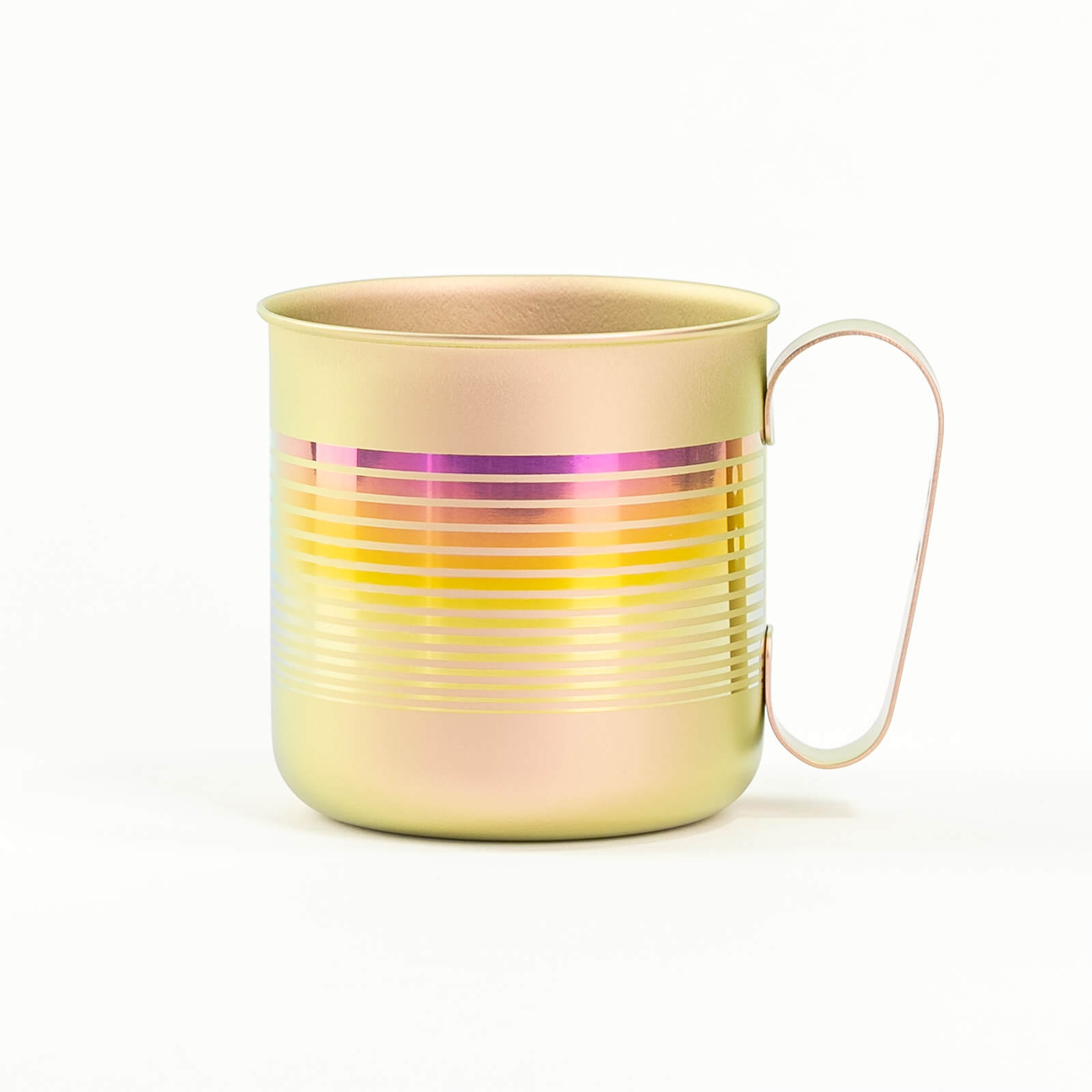HORIE Pure Titanium Mug – 320ml Rainbow Stripe Gradient