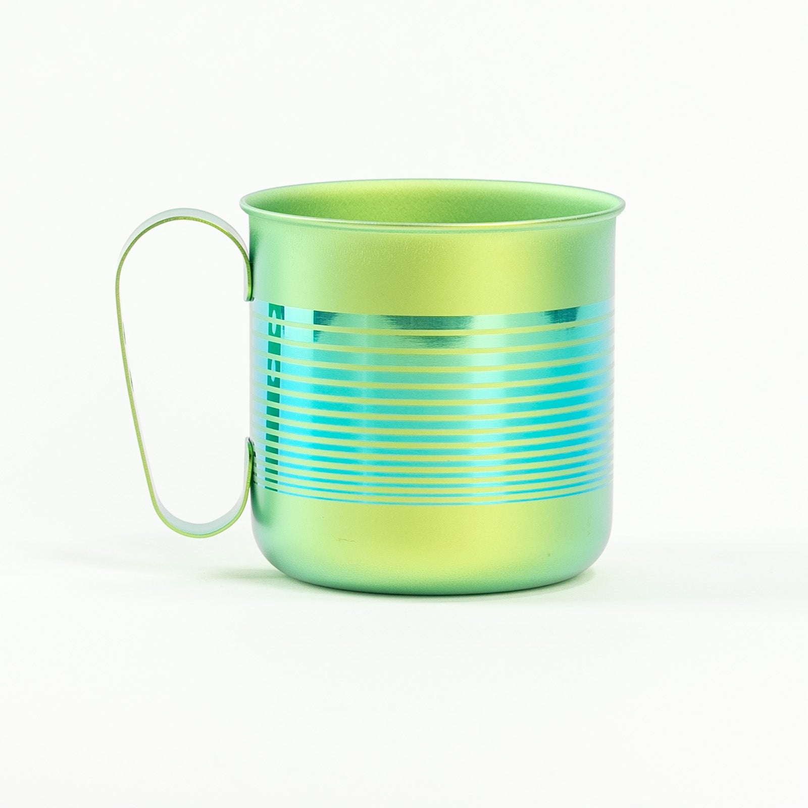 HORIE Pure Titanium Mug – 320ml Green Stripe