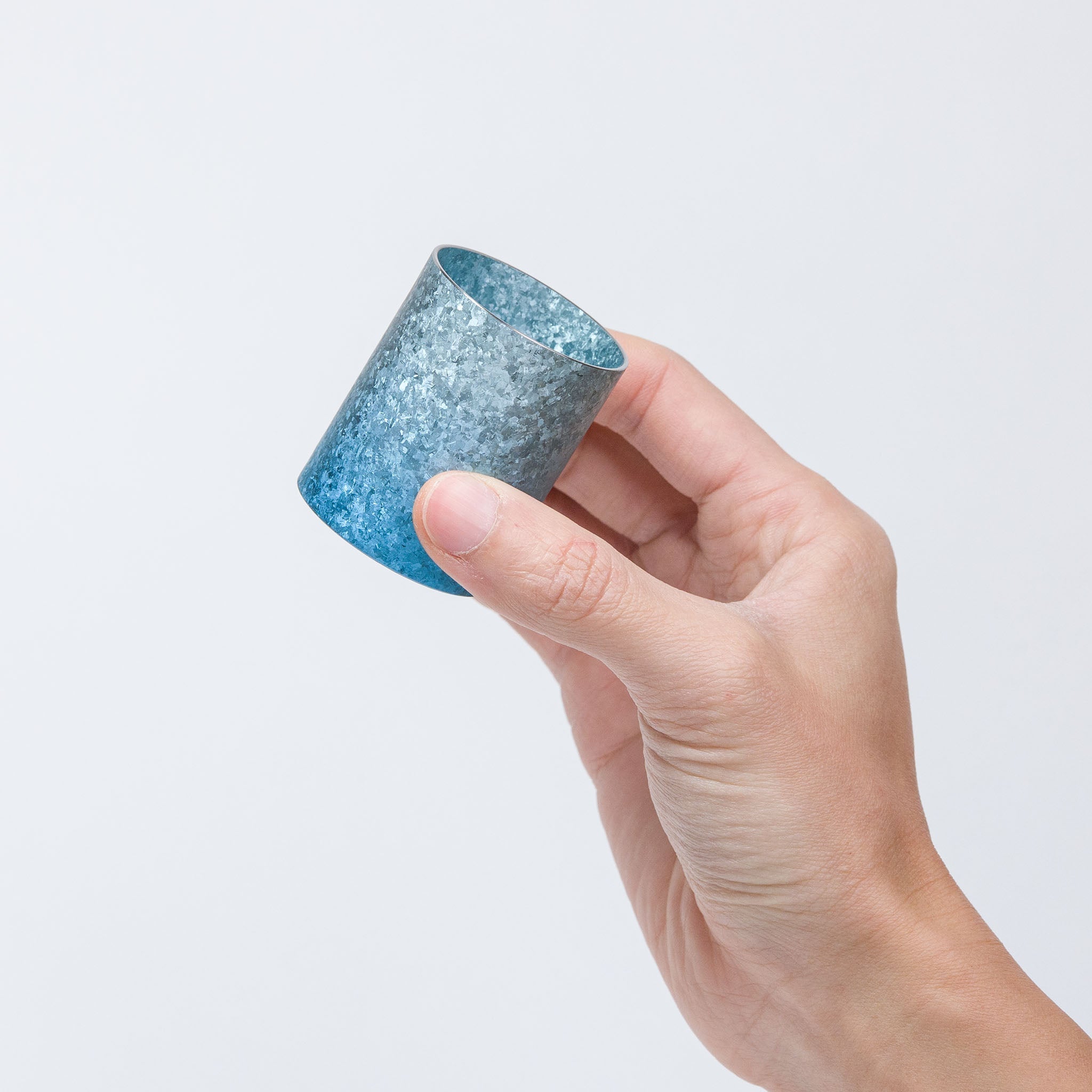 HORIE Pure Titanium Sake Cup - Aurora Blue Gradient (60ml) HORIE