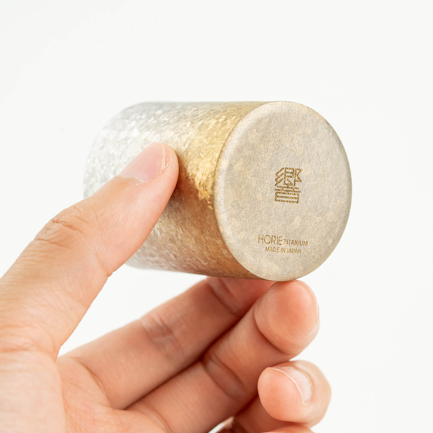 HORIE 鎚造鈦金屬清酒杯60ml 銀色| 日本製