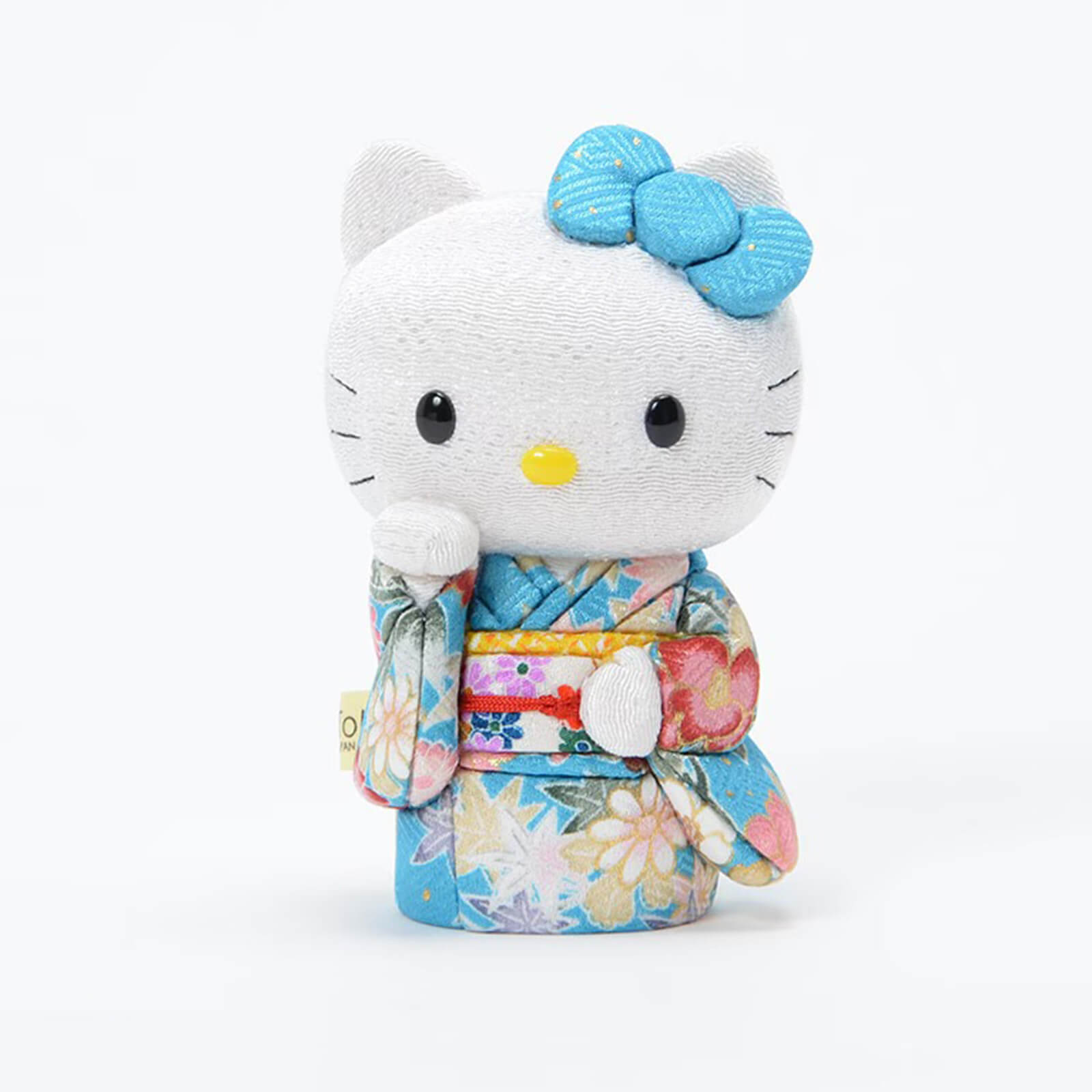 Hello Kitty Standing Lucky Cat | Handmade Kimono Art Figure Kakinuma Toko