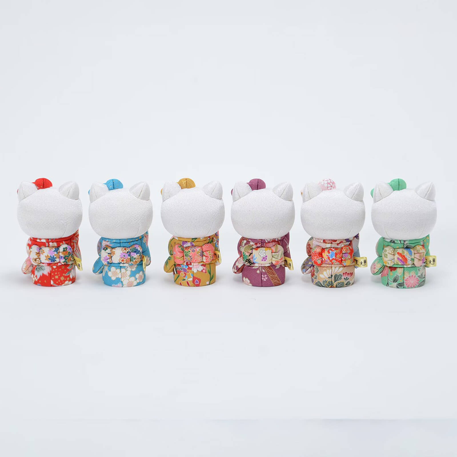 Hello Kitty Standing Lucky Cat | Complete 6 Color Kimono Art Set Kakinuma Toko