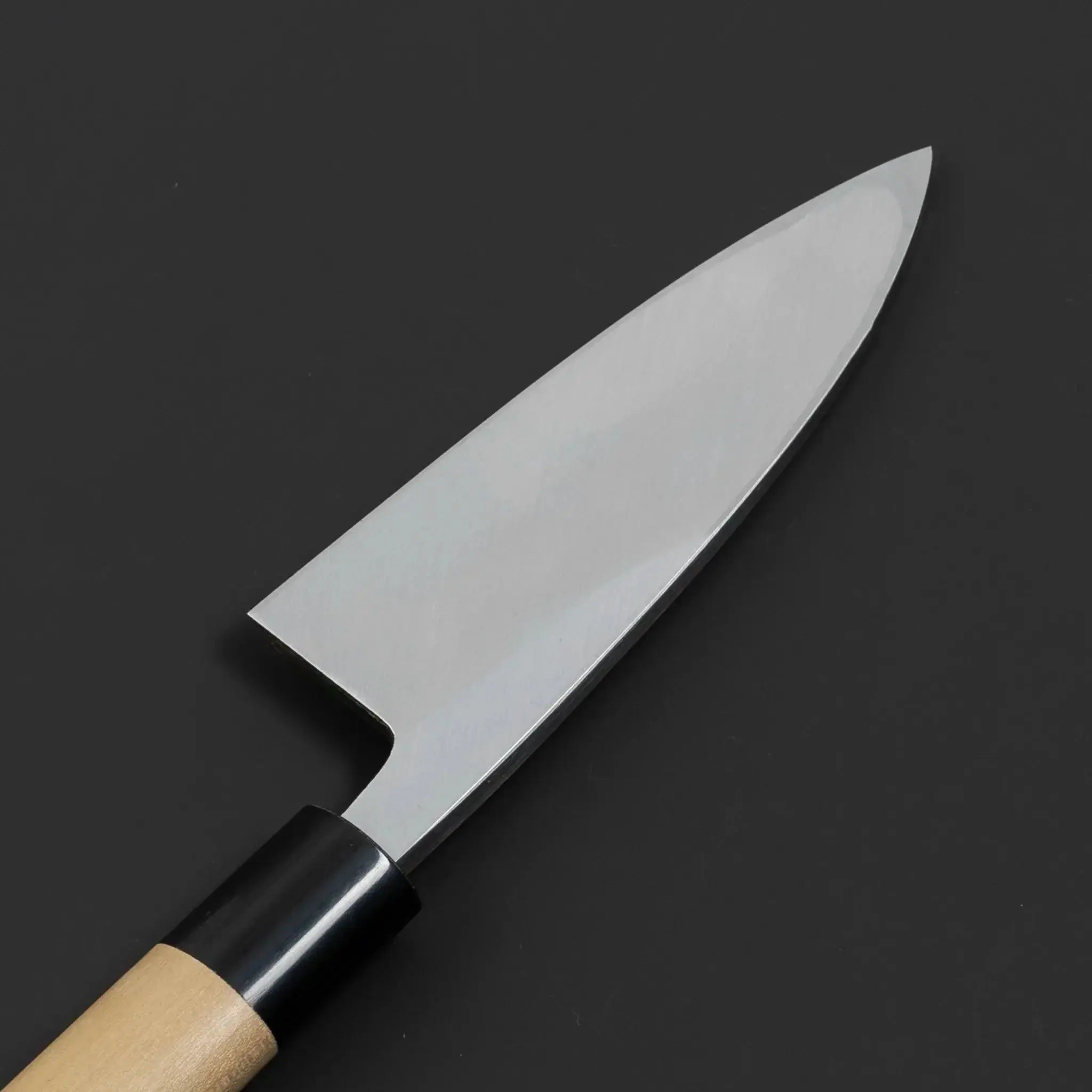 Masamoto KS Series Honkasumi White Steel No.2  Deba Knife Blade Back View