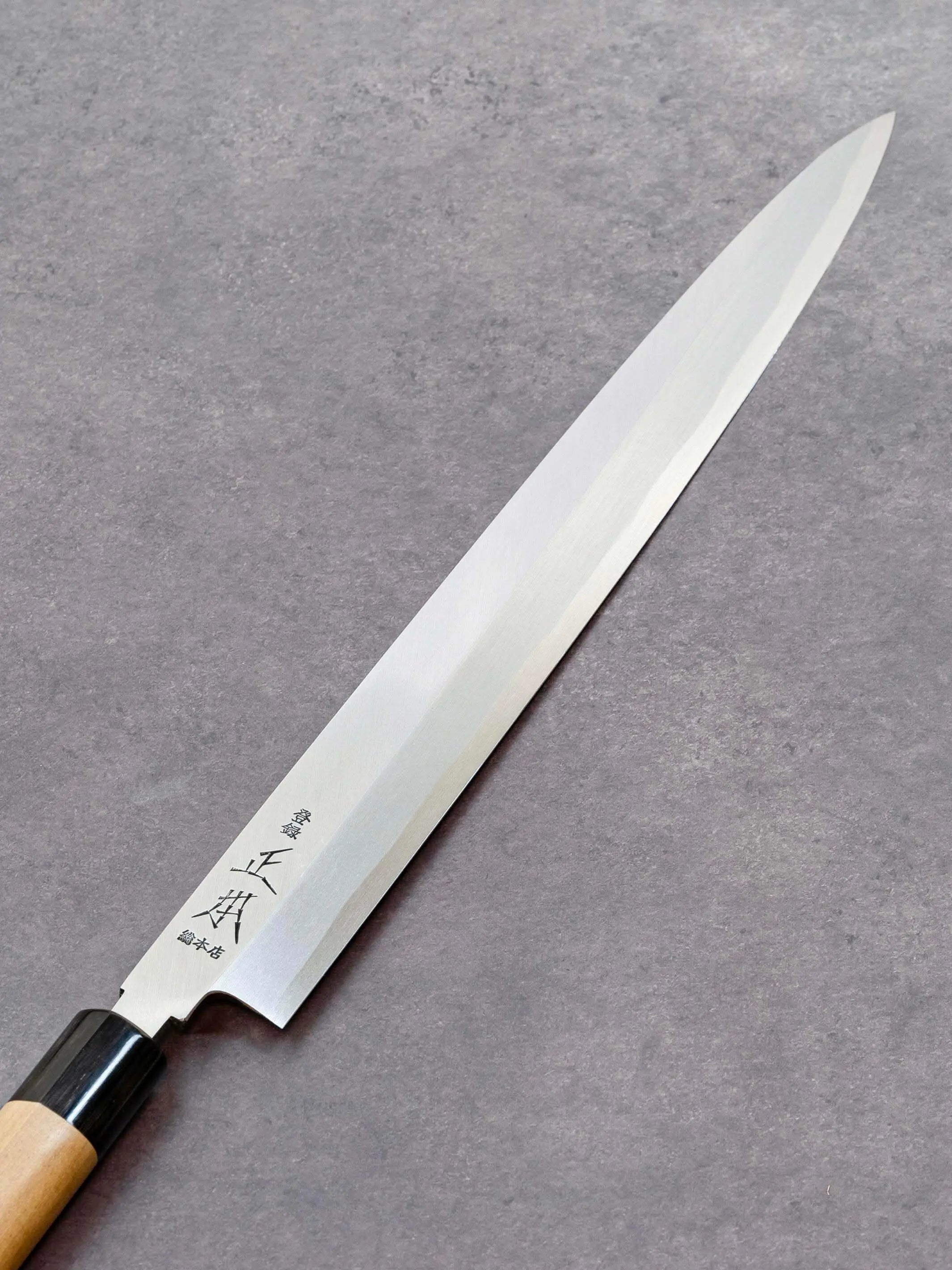 Masamoto VG Series Yanagiba Honkasumi VG-10 Steel - sashimi Knife - front