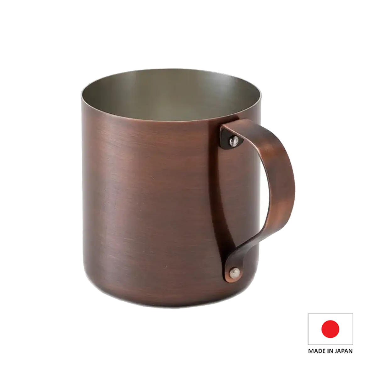 300cc Bronze Pure Copper Mug, Handcrafted in Japan - Lightweight, Durable, and Perfect for Cold Drinks