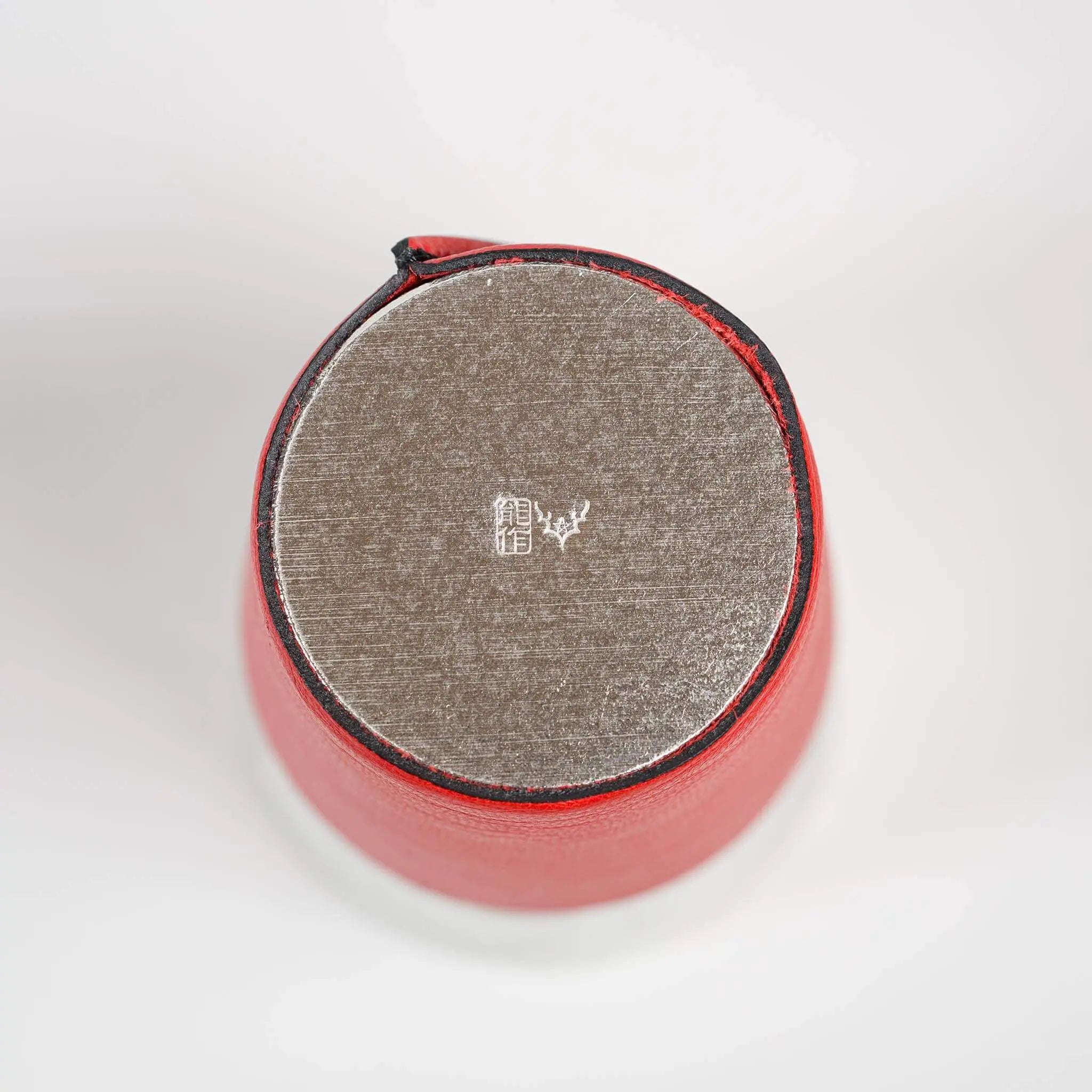 Nousaku Tin Beer Tumbler Set - Birch Bark Texture & Leather Sleeves KyotoLux