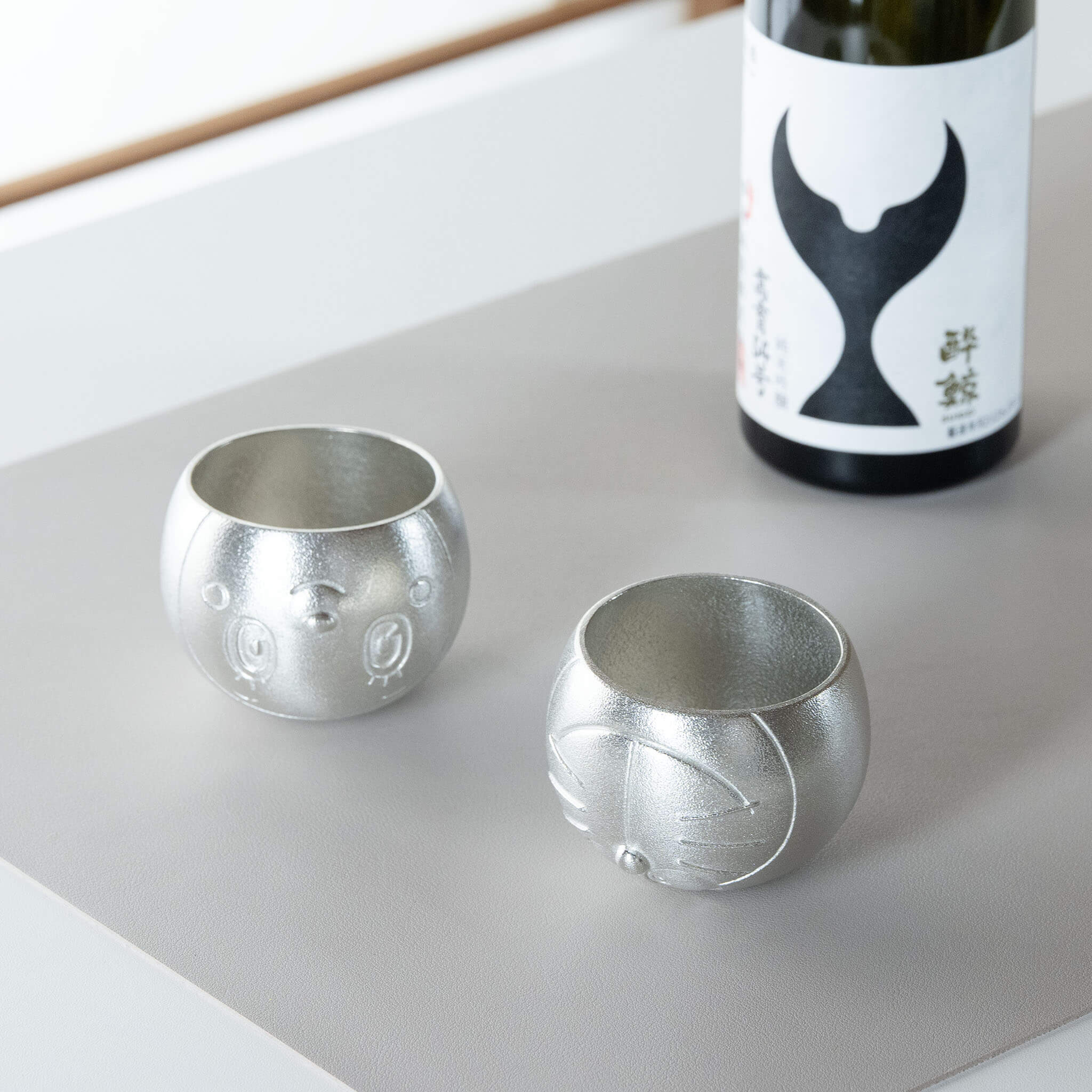 Nousaku Doraemon & Dorami Pure Tin Tumbler Set KyotoLux