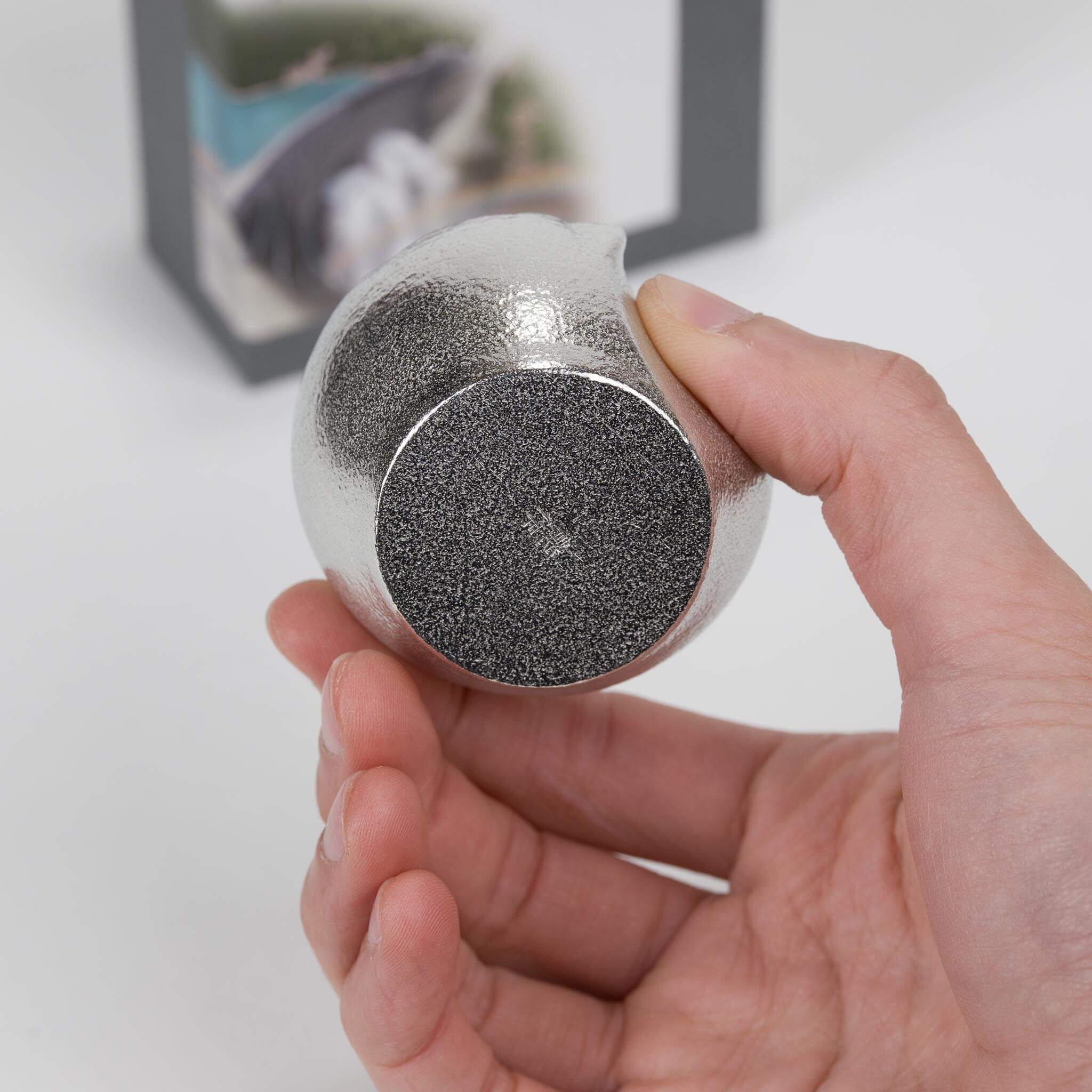 Nousaku handcrafted 100% pure tin sake cup