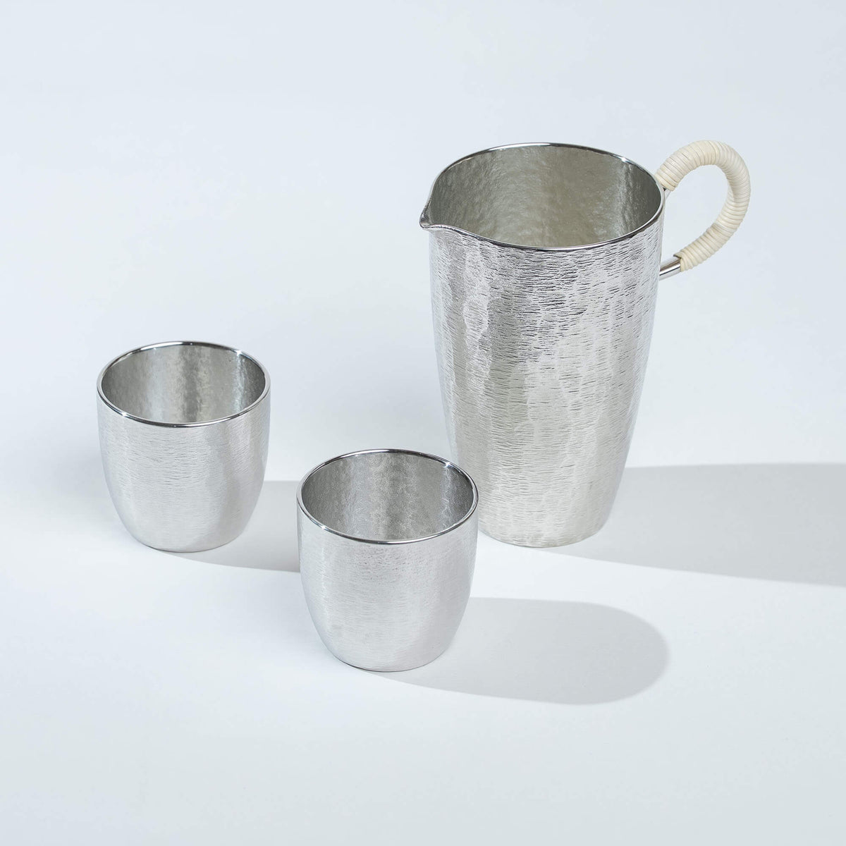 大阪錫器「初瀬」酒器セット｜日本製手作り錫製ドリンクウェア