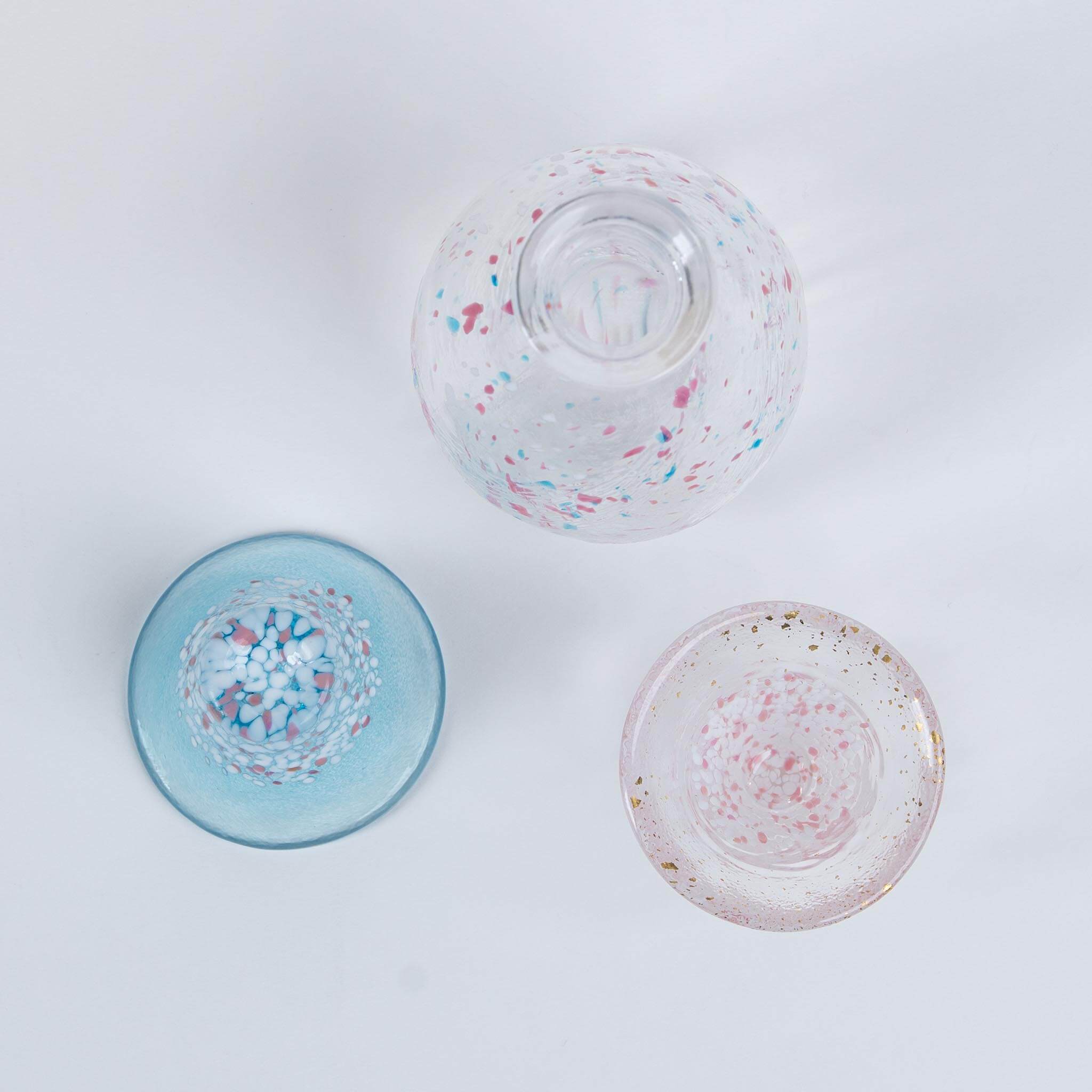 Sakura Fuji Handmade Sake Set | Mt. Fuji & Gold Leaf | KYOTOLUX