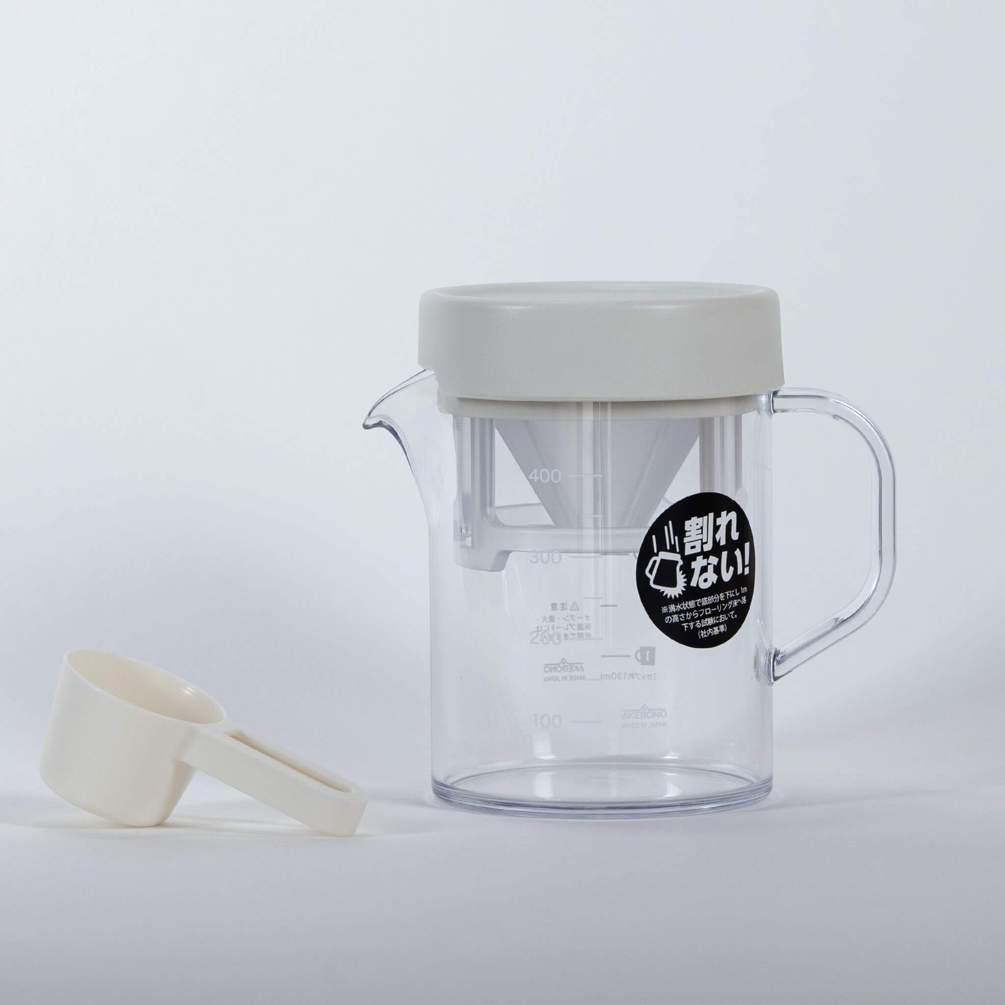 TRON Compact Dripper Set grey version with measuring spoon
