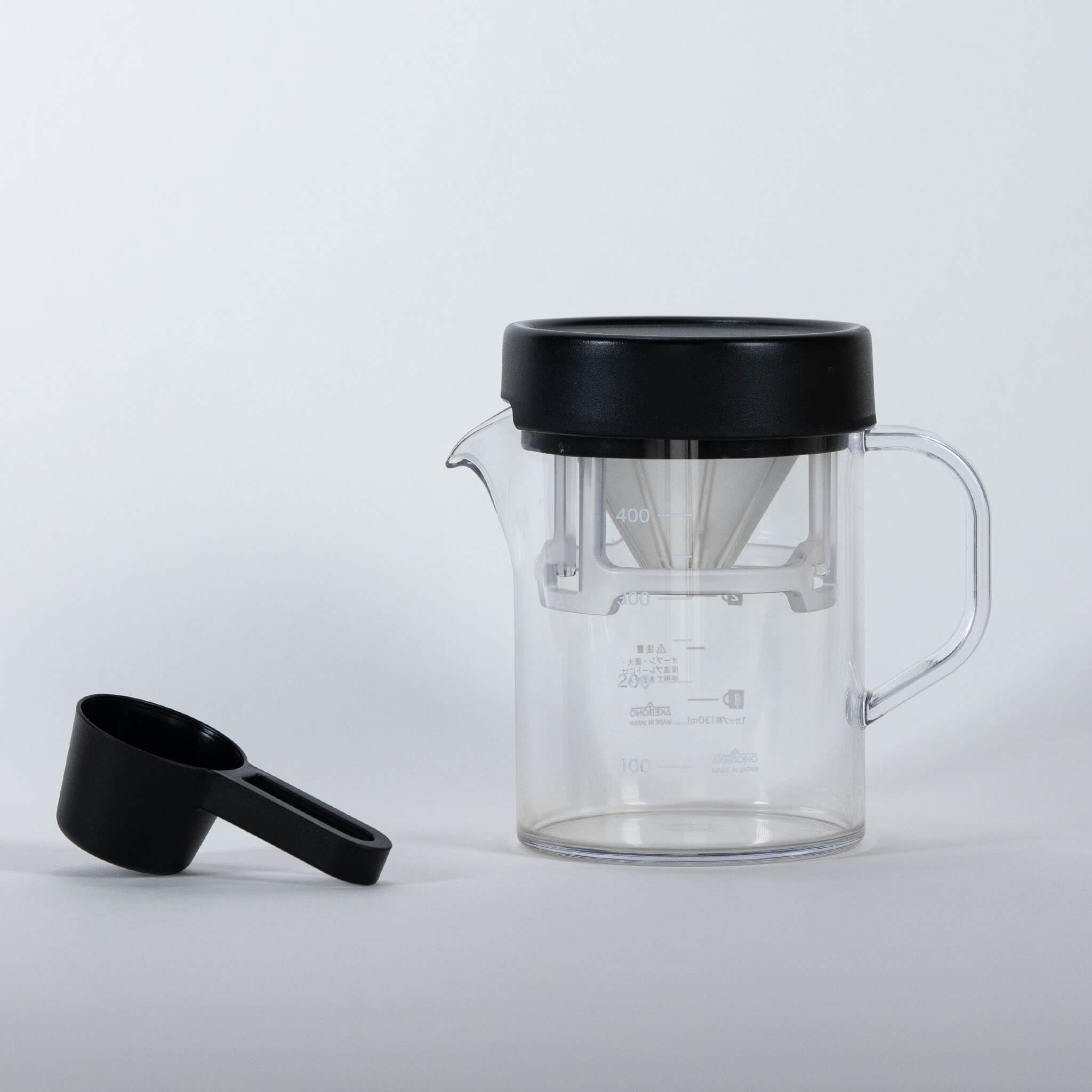 STRON Compact Dripper Set black version with measuring spoon 